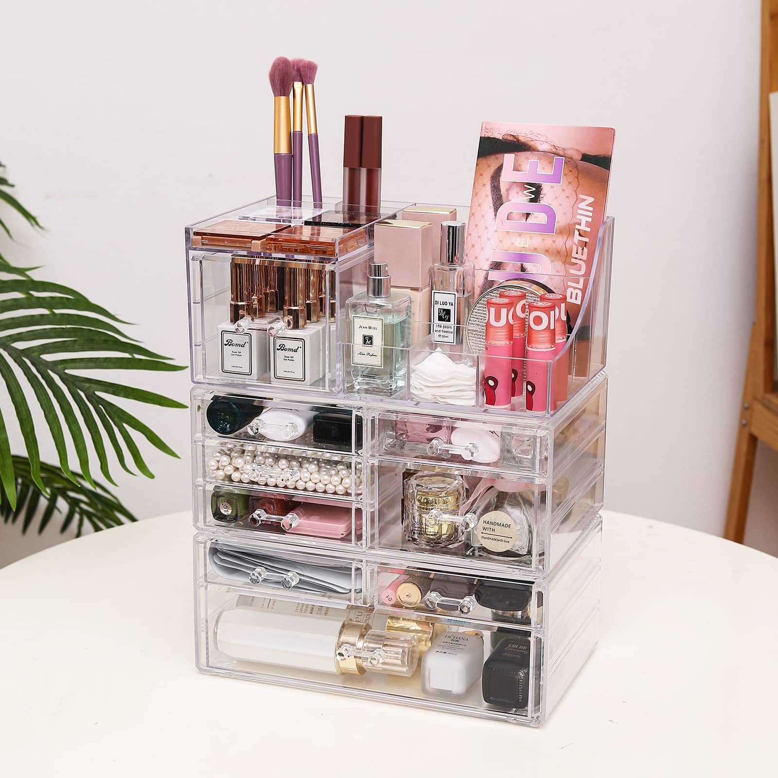 Foto 6 pulgar | Organizador De Almacenamiento De Cosméticos Para Maquillaje, Acrílico, 9 Cajones - Venta Internacional.