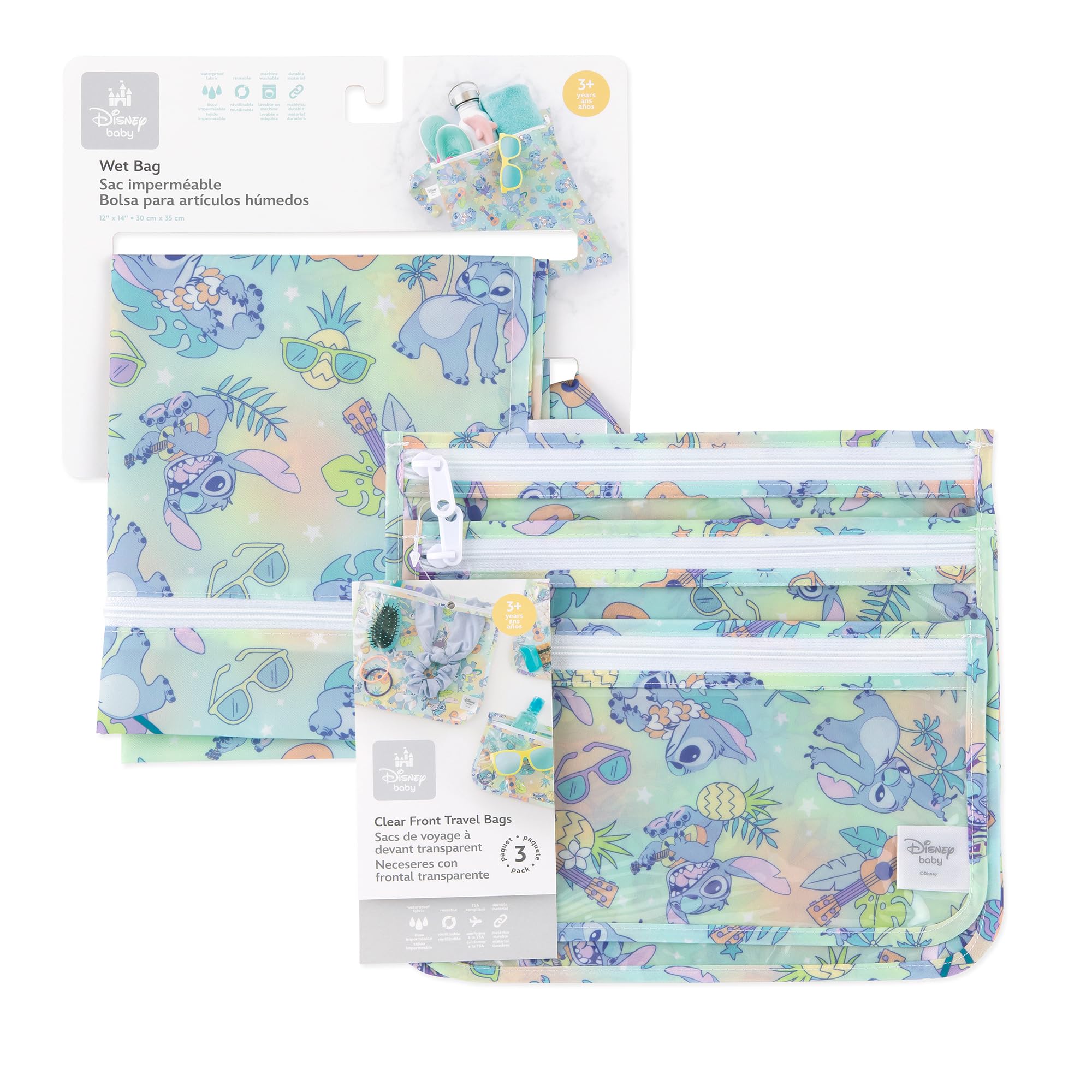 Foto 6 | Set De Embalaje Bumkins Disney Stitch Para Mojado Y Bolsas De Viaje - Venta Internacional.