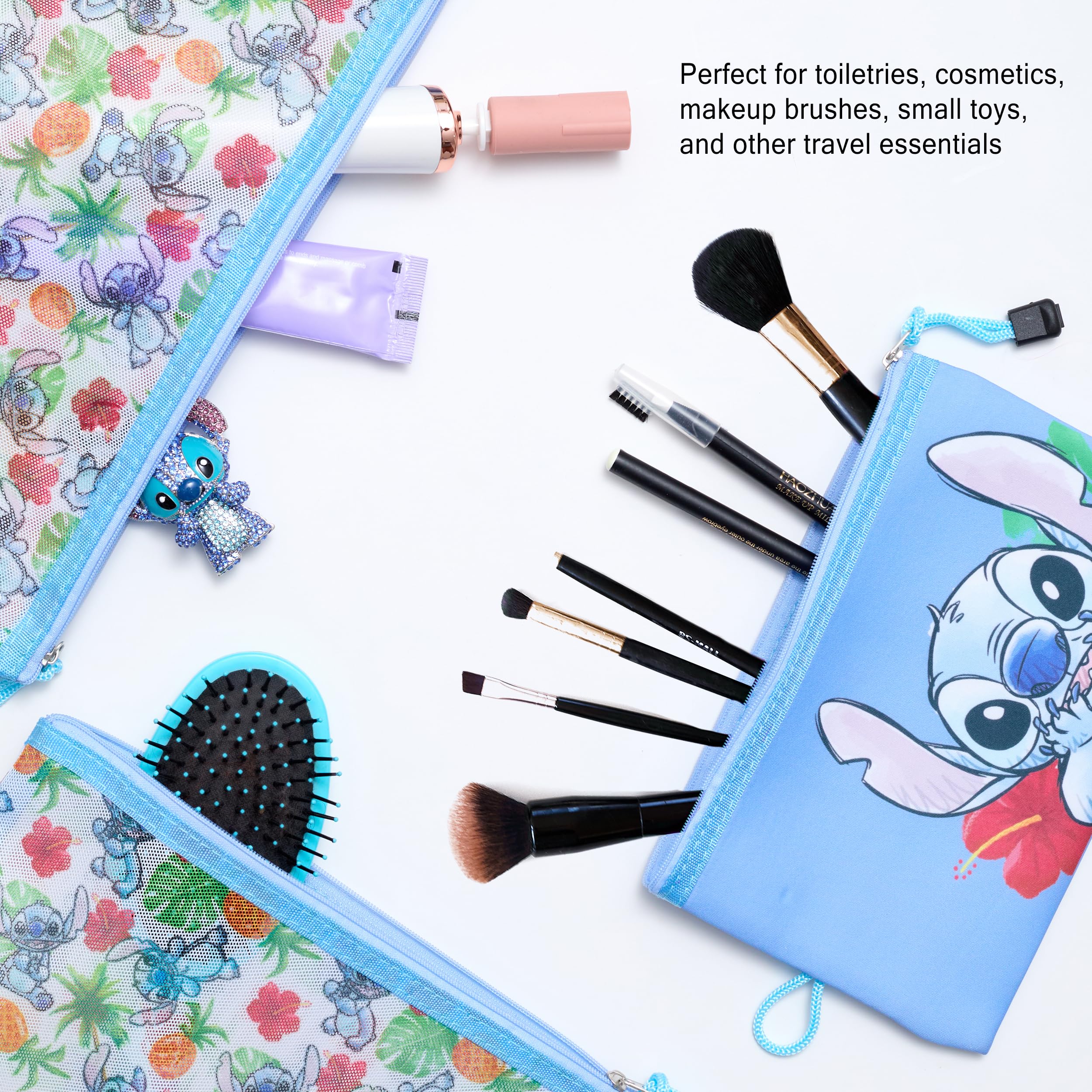 Foto 4 pulgar | Set De Bolsas De Viaje Disney Stitch, Paquete De 3 Licencias Oficiales - Venta Internacional.