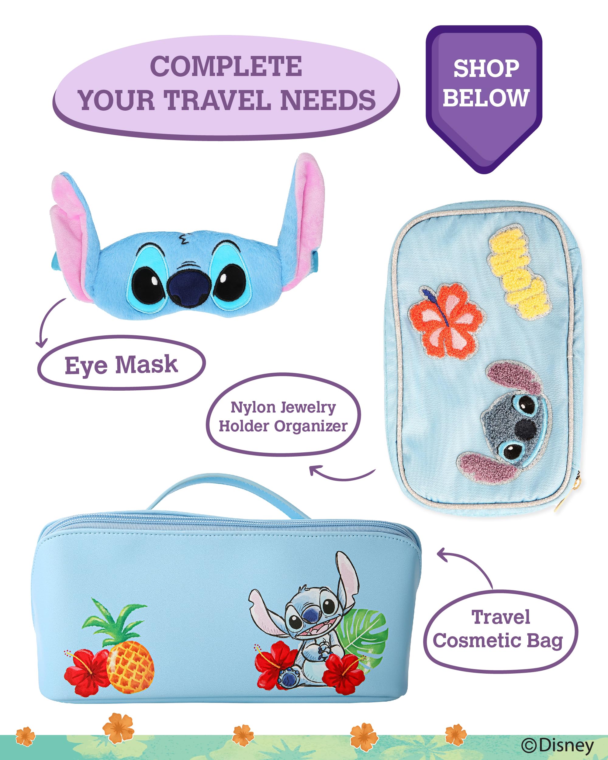 Foto 8 pulgar | Set De Bolsas De Viaje Disney Stitch, Paquete De 3 Licencias Oficiales - Venta Internacional.