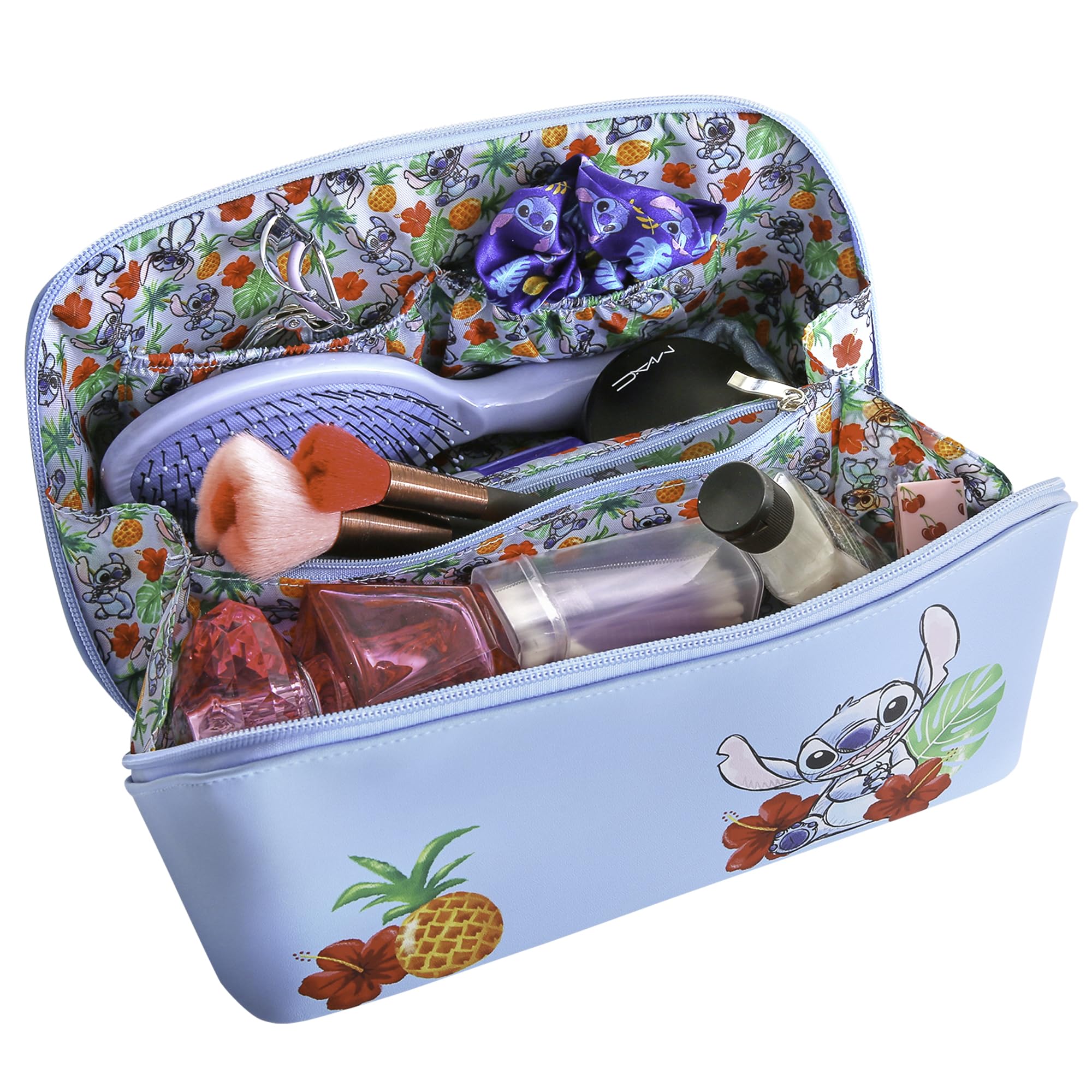 Foto 4 | Cosmetiquera Disney Azul de Stitch-Venta Internacional
