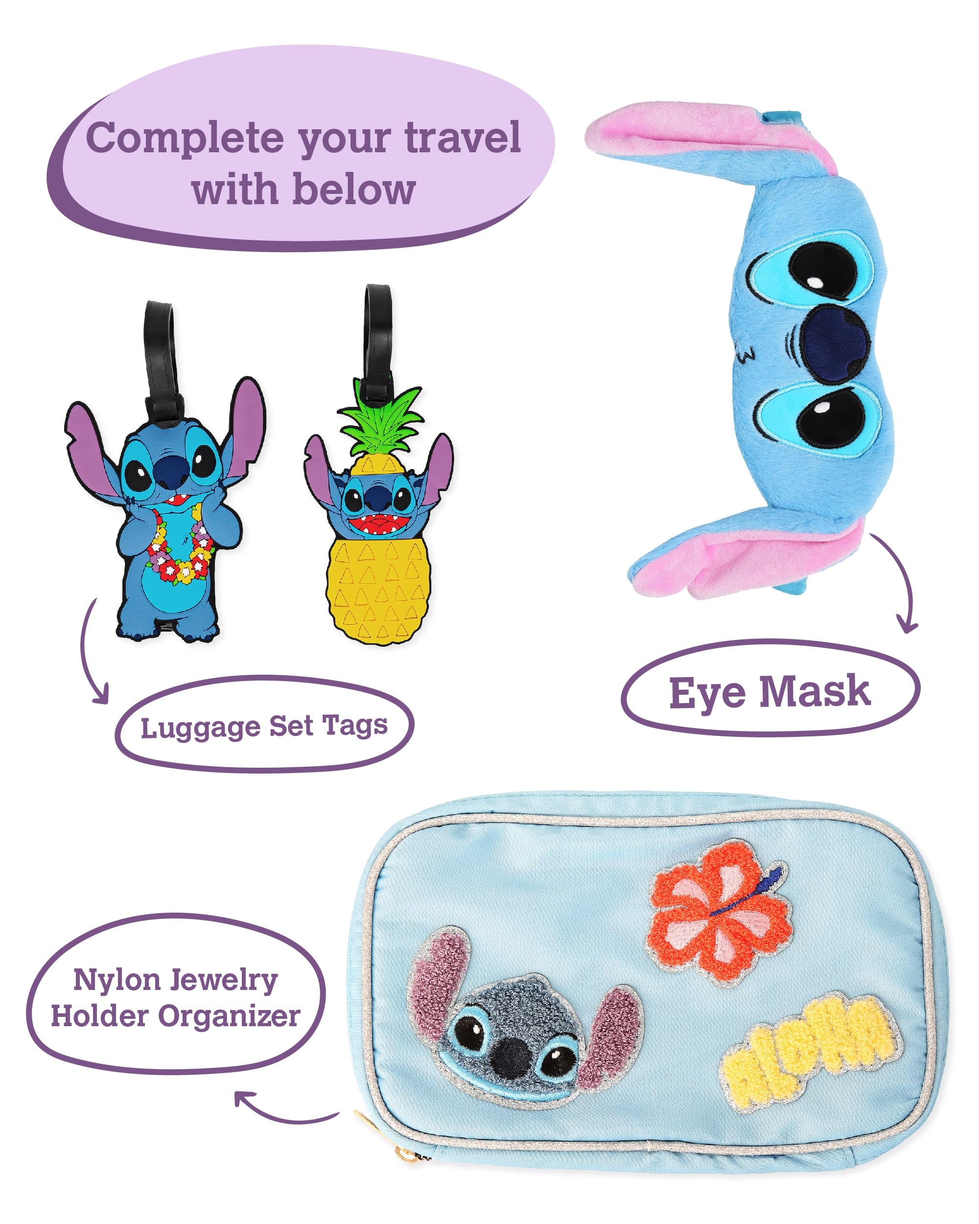 Foto 7 pulgar | Cosmetiquera Disney Azul de Stitch-Venta Internacional