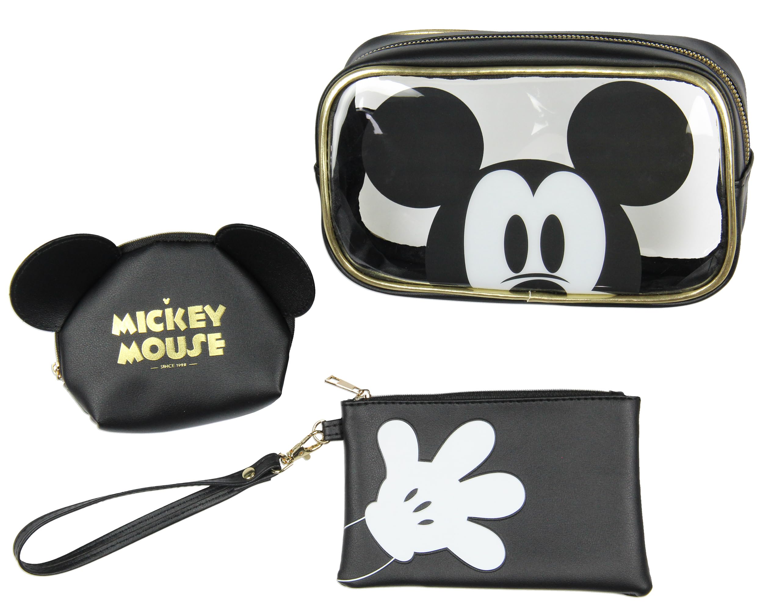 Foto 1 | Set De Neceseres Bioworld Disney Mickey Mouse, 3 Piezas - Venta Internacional.