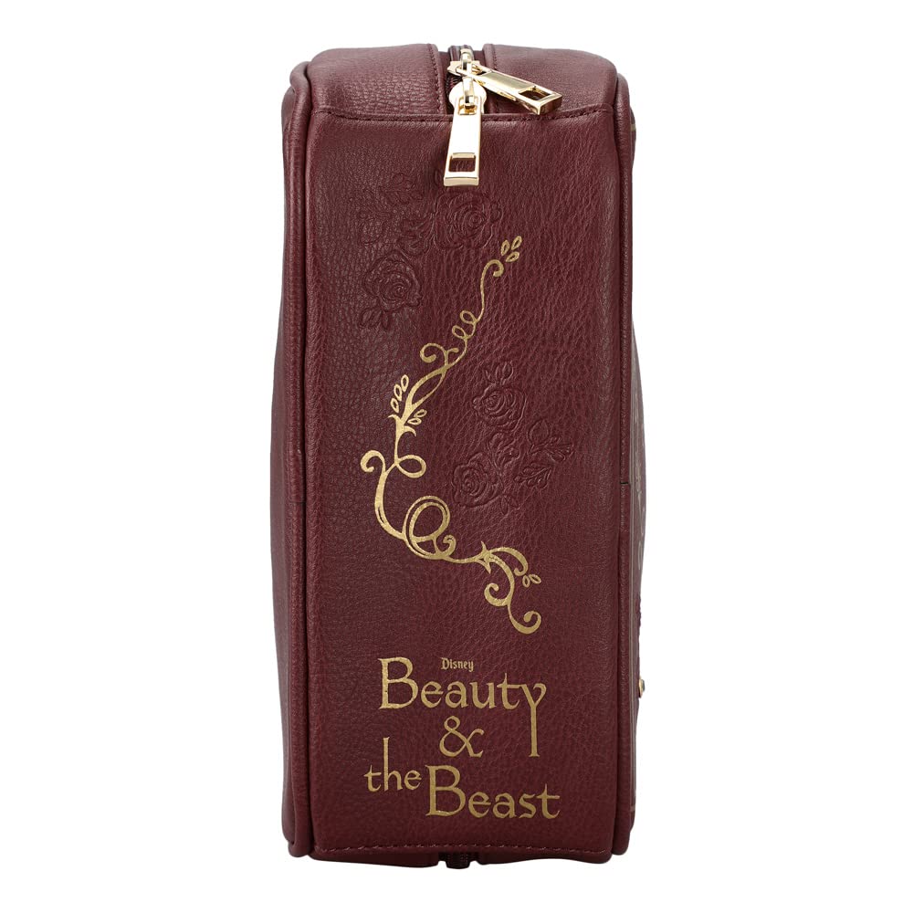 Foto 5 pulgar | Bolsa De Cosméticos Bioworld Disney La Bella Y La Bestia Rose - Venta Internacional.