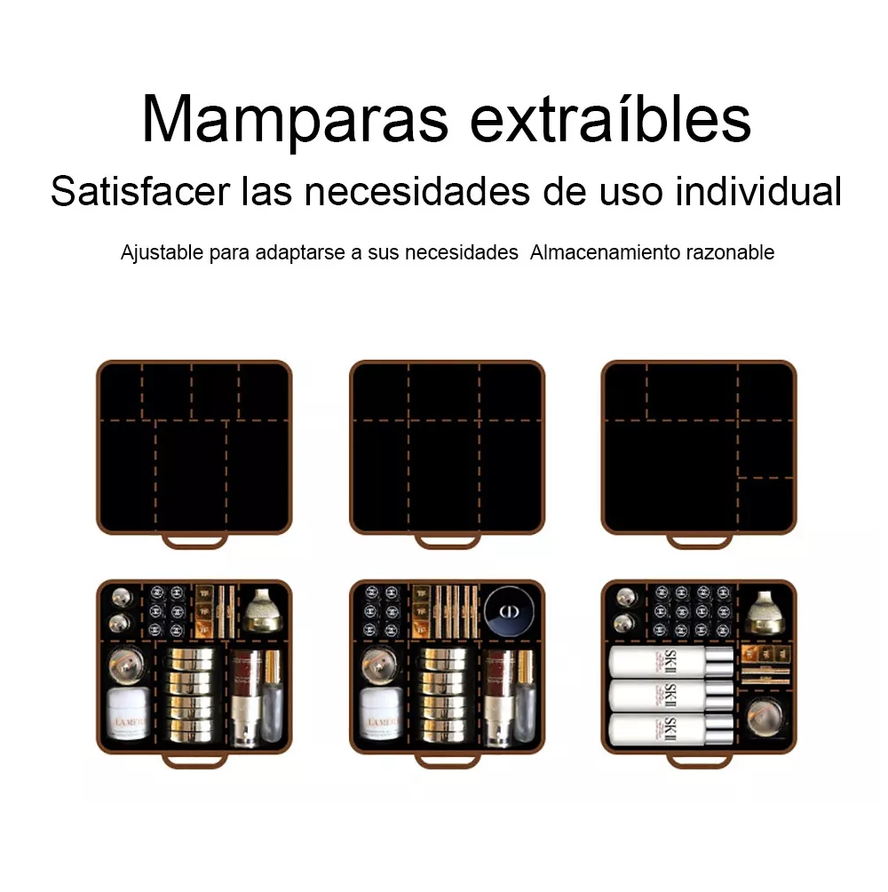 Foto 5 | Neceser Maletin Lab.g Cosmetiquera De Mujer, Plateado