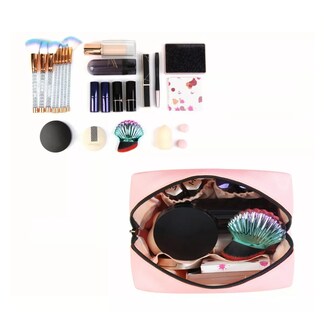 Foto 4 | Cosmetiquera De Viaje Portátil Para Dama, Color Rosa