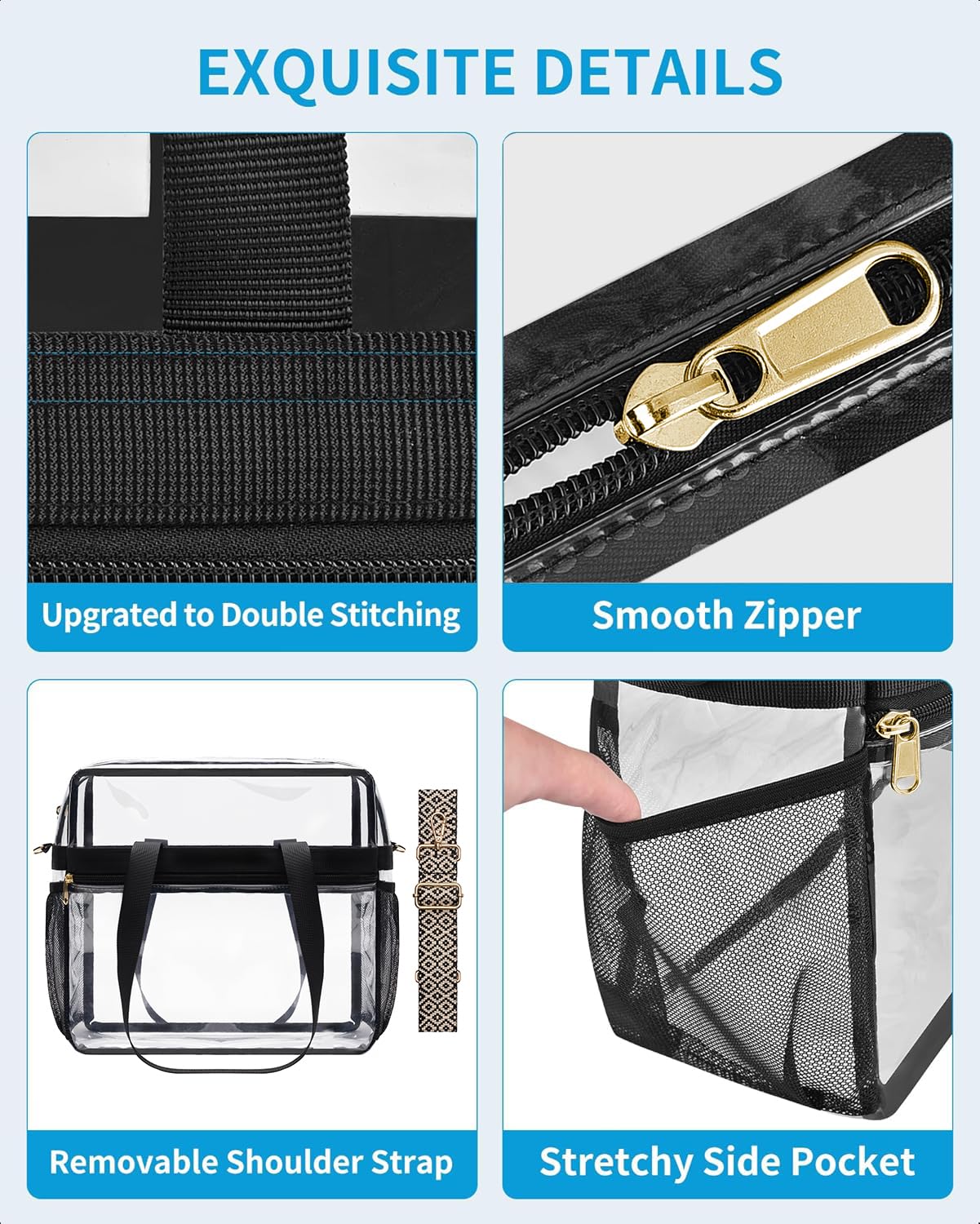 Foto 5 | Bolsa Transparente Paxiland Para Estadio, 30 X 15 X 30 Cm - Venta Internacional.