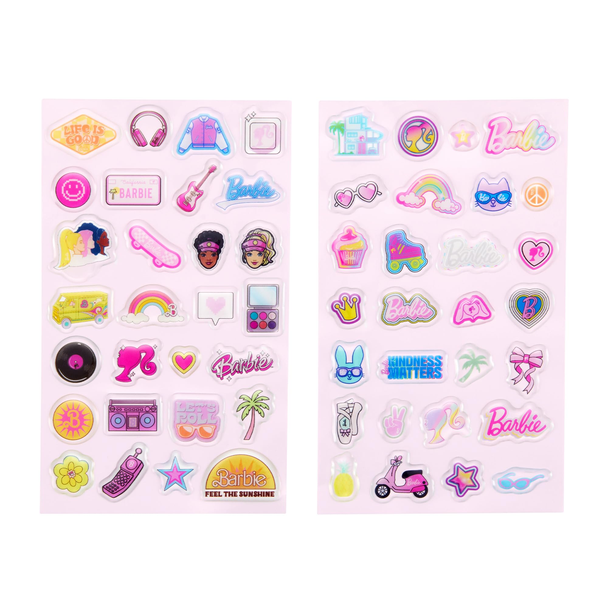 Foto 2 pulgar | Juego De Pegatinas Kodak X Barbie Coloridas Y Decorativas, Más De 50 Pegatinas - Venta Internacional.