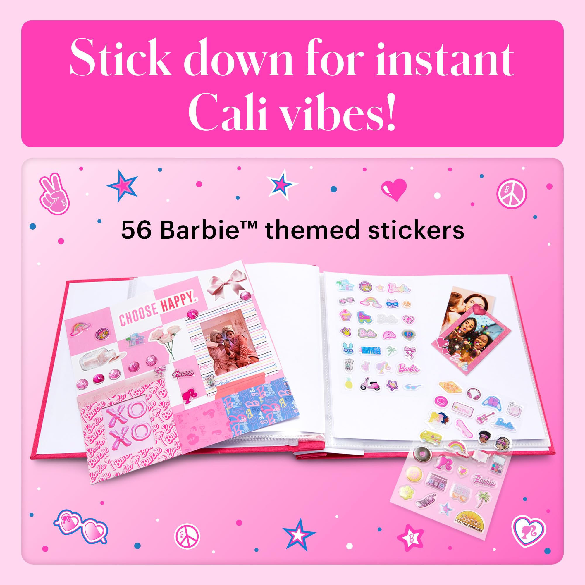Foto 4 pulgar | Juego De Pegatinas Kodak X Barbie Coloridas Y Decorativas, Más De 50 Pegatinas - Venta Internacional.