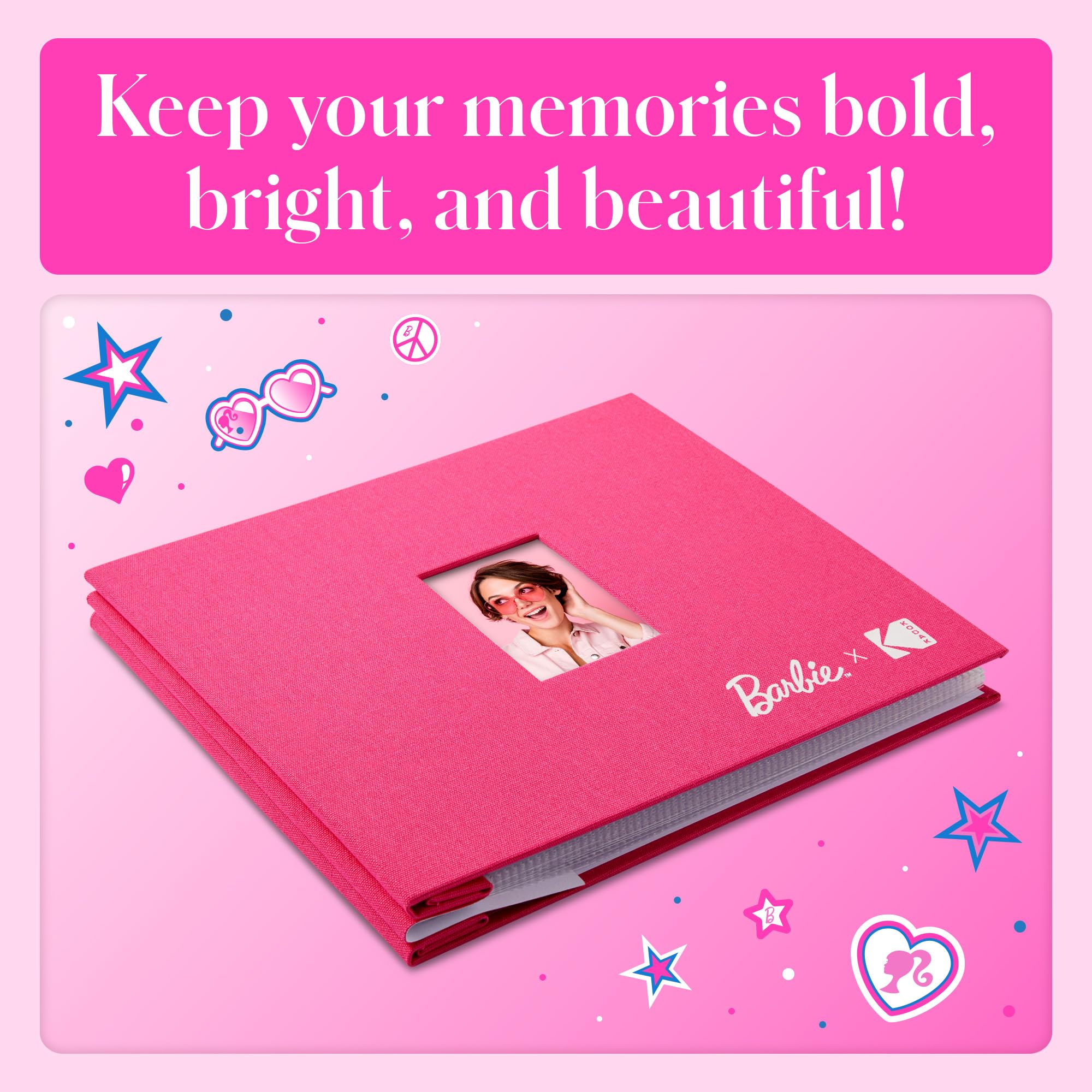 Foto 5 pulgar | Álbum De Fotos Kodak X Barbie, 20 X 20 Cm, Color Rosa, Para Zink - Venta Internacional.