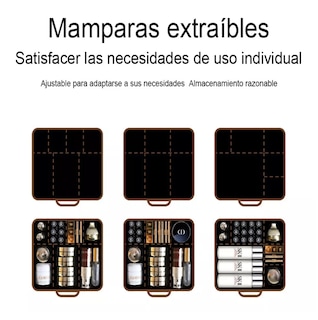 Foto 5 | Neceser Maletin Cosmetiquera De Mujer, Plateado Belug