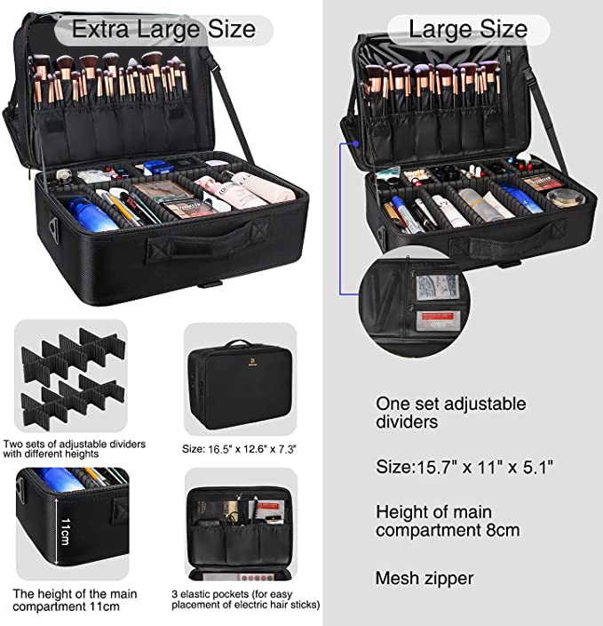Foto 7 pulgar | Estuche de Maquillaje Relavel Negra - Venta Internacional