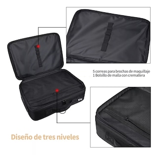 Foto 2 | Estuche De Maquillaje Belug Para Viaje Negro