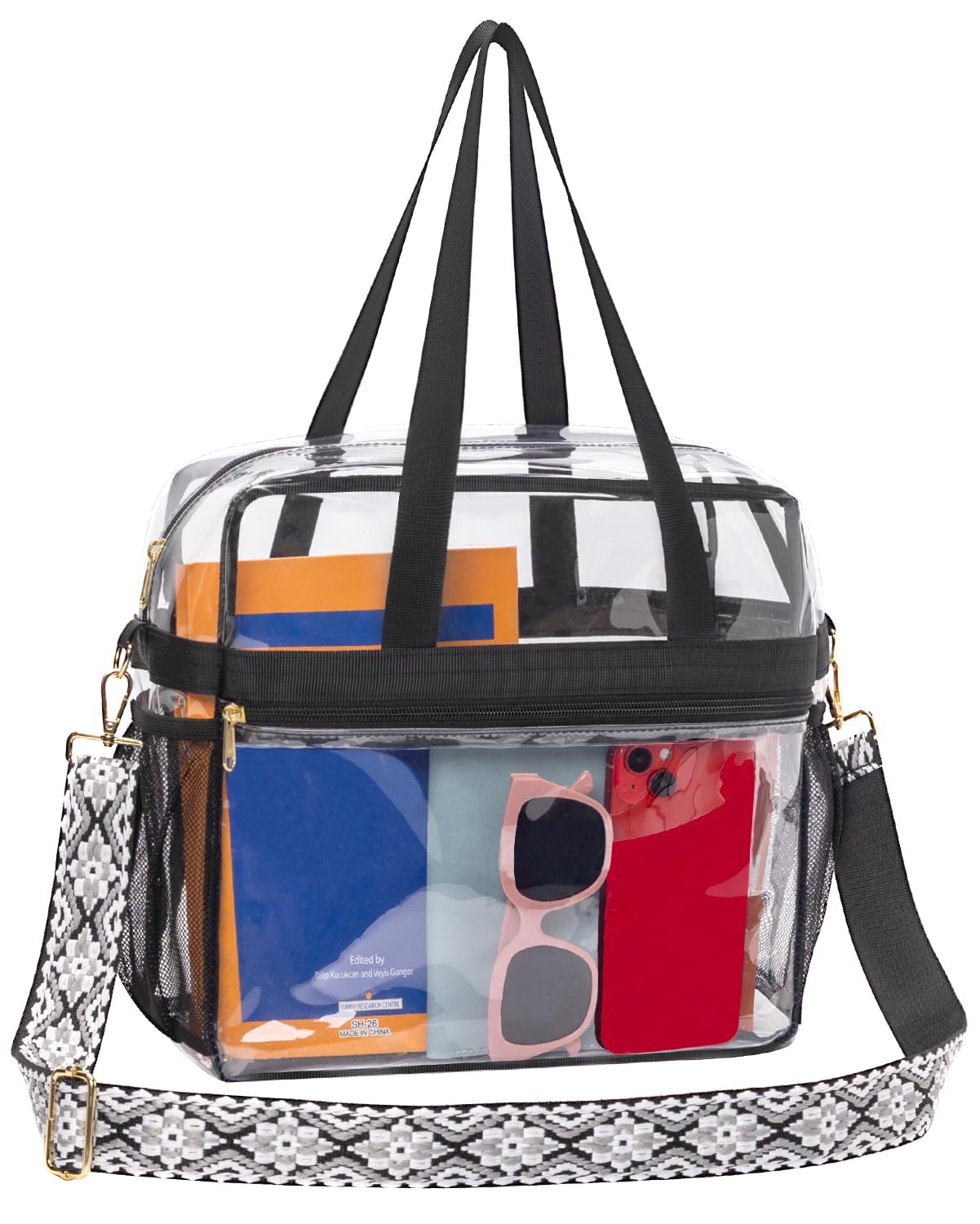 Bolsa Transparente Paxiland Para Eventos En Estadios De 30 X 15 X 30 Cm Con Correa - Venta Internacional.