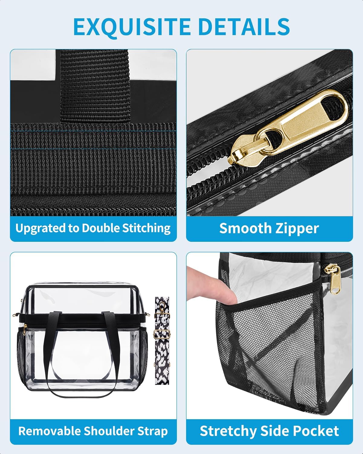 Foto 6 pulgar | Bolsa Transparente Paxiland Para Eventos En Estadios, 30 X 15 X 30 Cm - Venta Internacional.