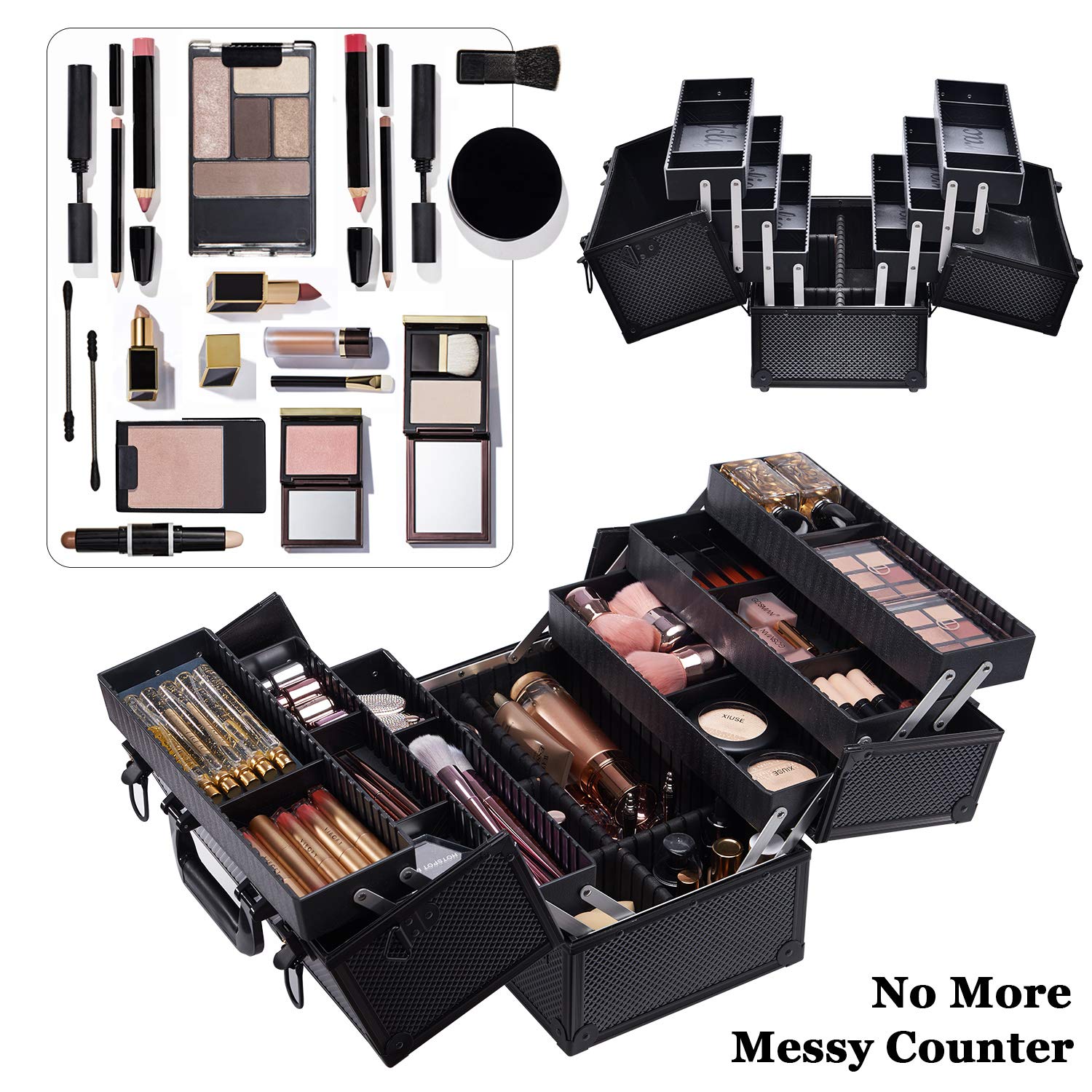 Foto 4 pulgar | Estuche de Maquillaje Joligrace Professional Ajustable de 14 Pulgadas - Venta Internacional