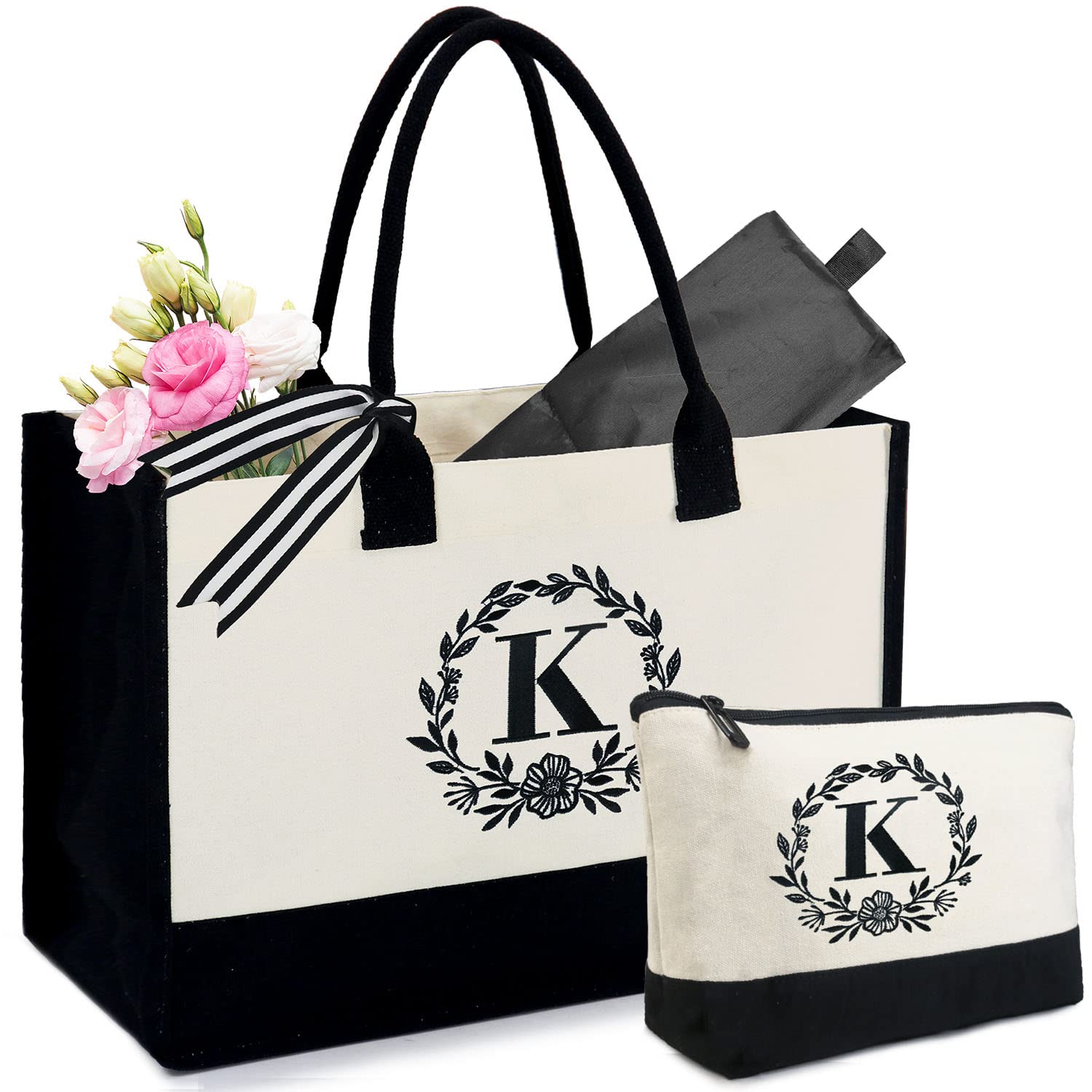 Foto 1 | Bolso De Mano Beegreen Con La Letra K Bordada Con La Inicial Para Mujer - Venta Internacional.