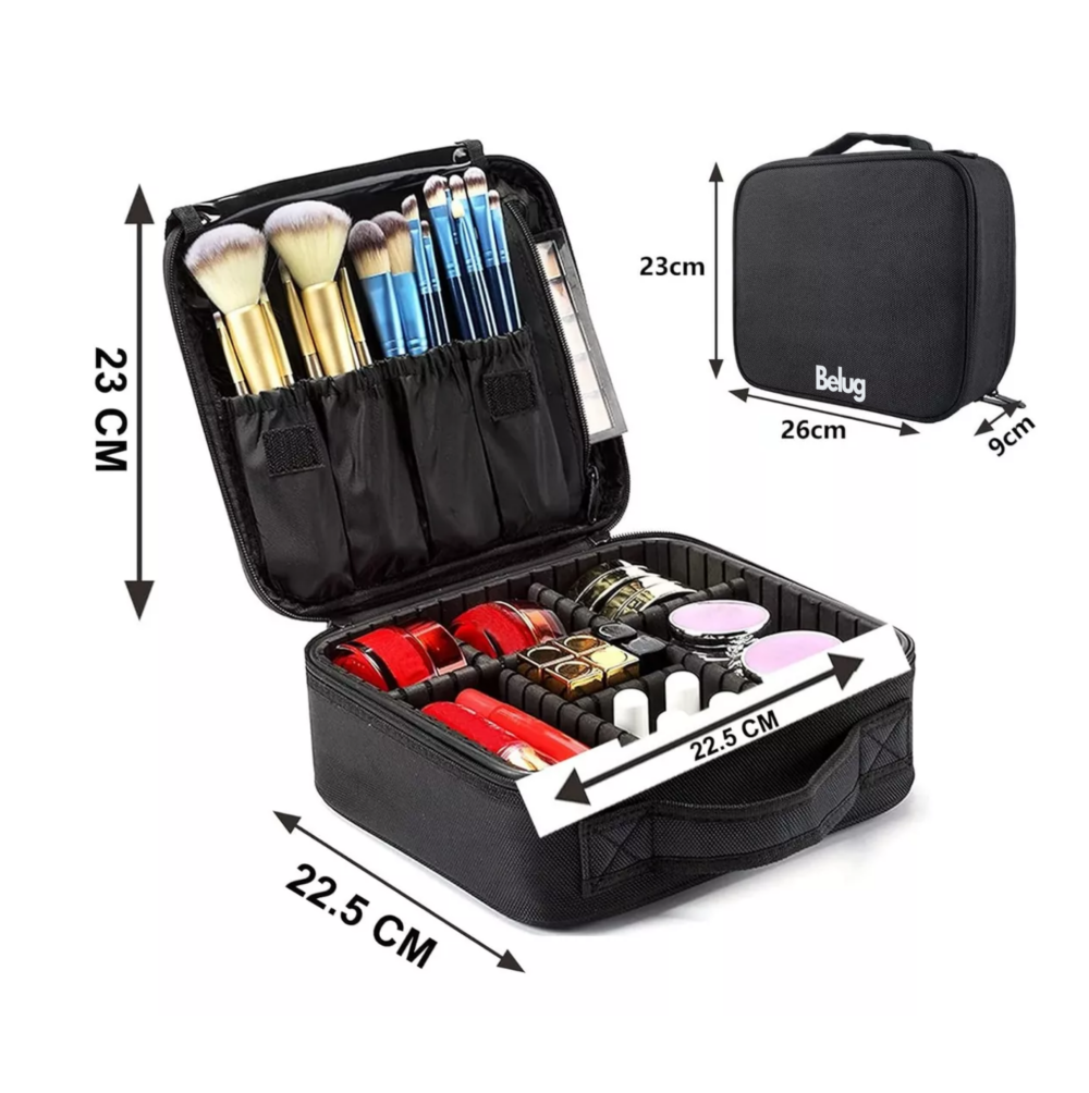 Foto 3 pulgar | Estuche Organizador De Maquillaje De Viaje Para Cosméticos,  Belug Negro