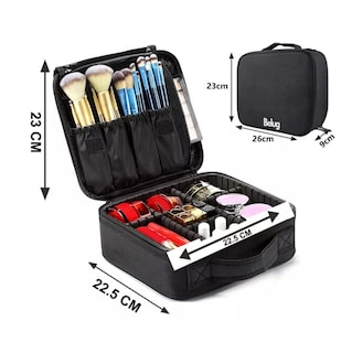 Foto 2 | Estuche Organizador De Maquillaje De Viaje Para Cosméticos, Belug Negro