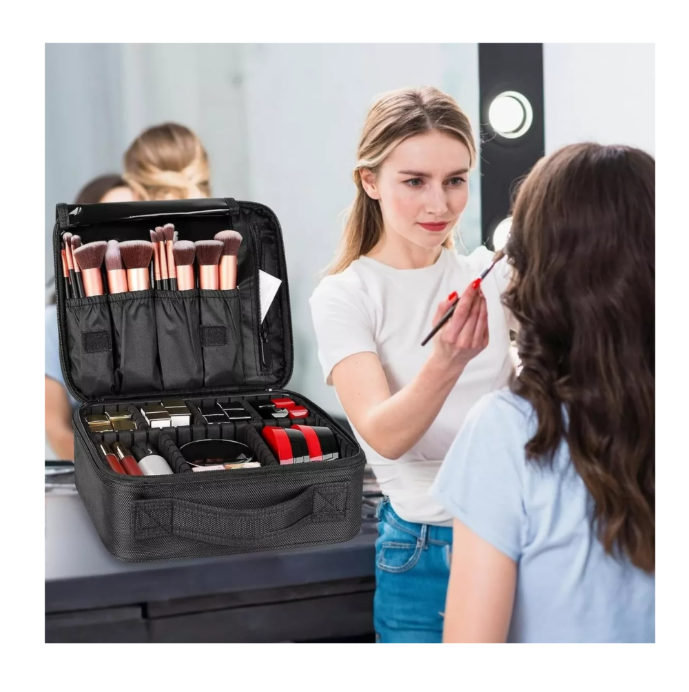Foto 4 pulgar | Estuche Organizador De Maquillaje De Viaje Para Cosméticos,  Belug Negro