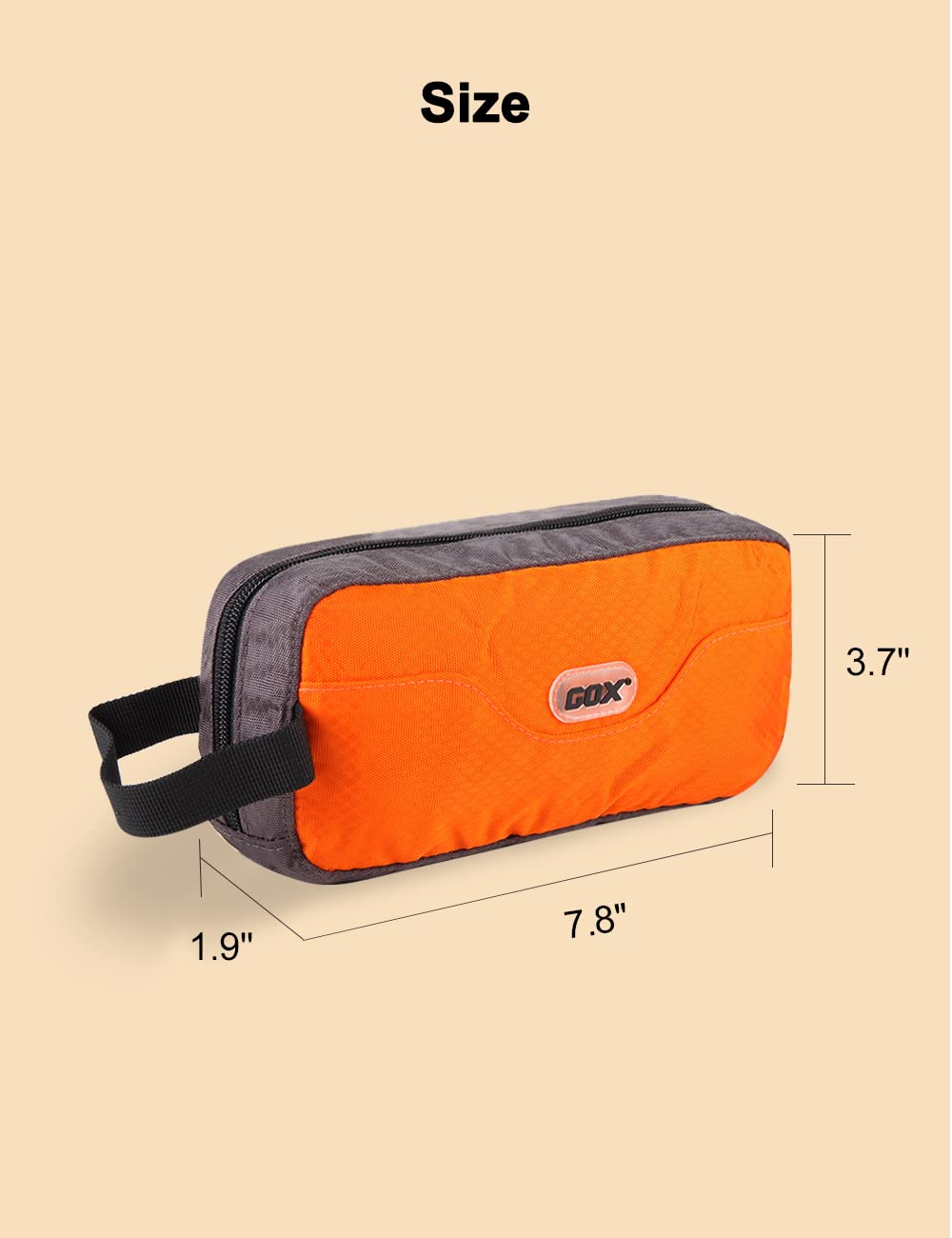 Foto 7 pulgar | Neceser De Viaje Gox Dopp Kit - Funda Para Hombre, Color Naranja - Venta Internacional.