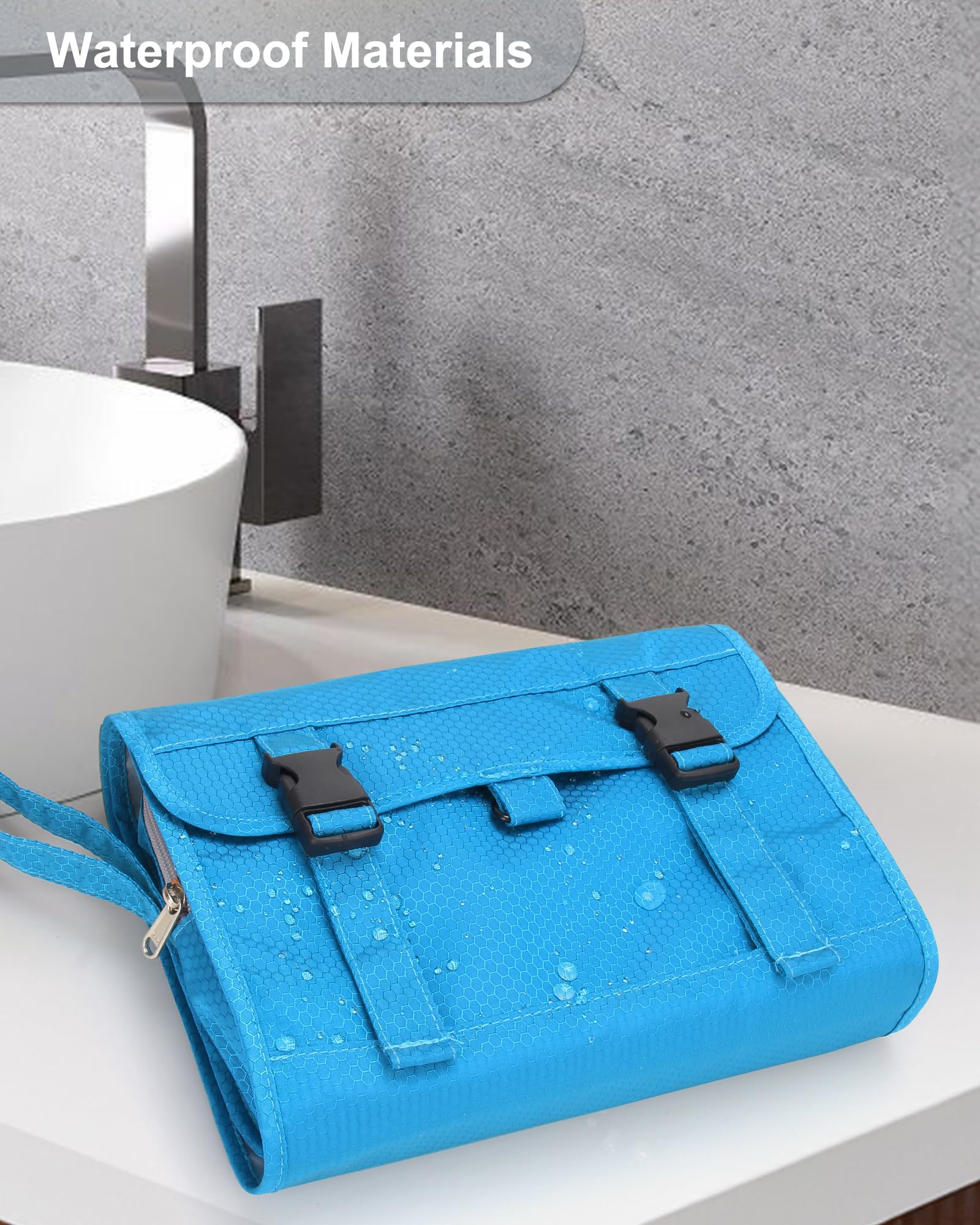 Foto 5 | Neceser Colgante De Viaje Relavel A Prueba De Agua (azul) - Venta Internacional.