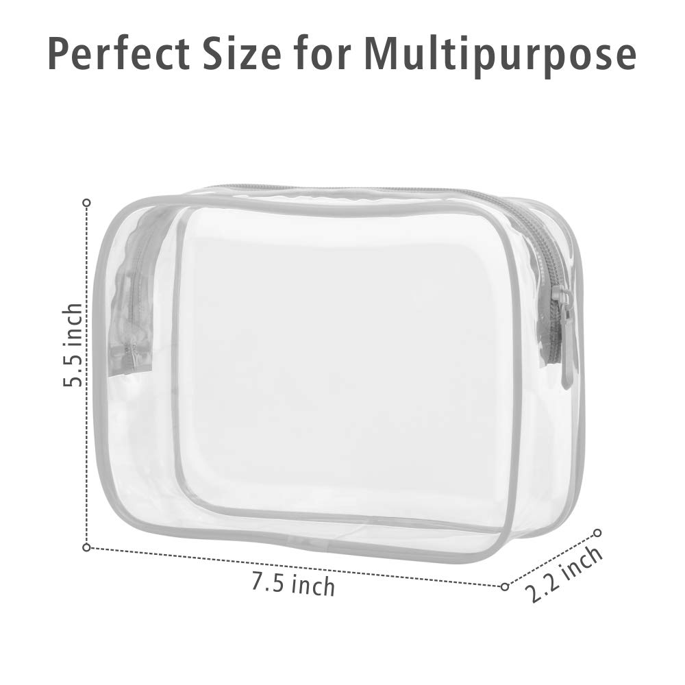 Foto 4 pulgar | Bolsa De Maquillaje Transparente Packism Impermeable Aprobada Por La Tsa, Paquete De 3 - Venta Internacional.