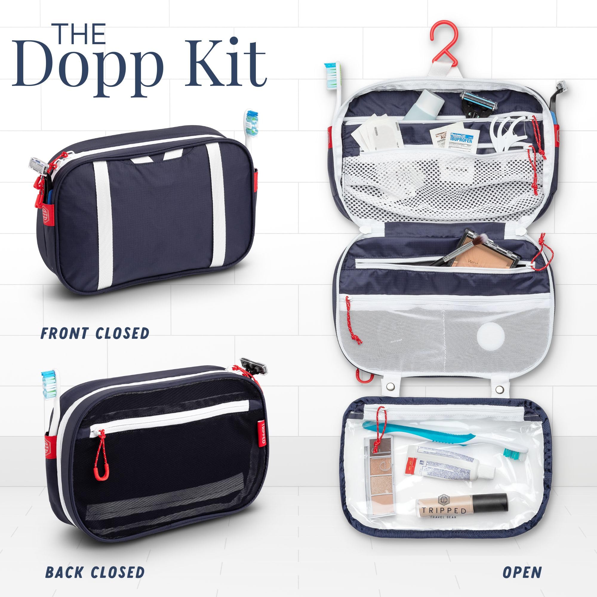 Foto 4 | Set De Neceseres Tripped Para Colgar Artículos De Viaje +311 Tsa - Venta Internacional.