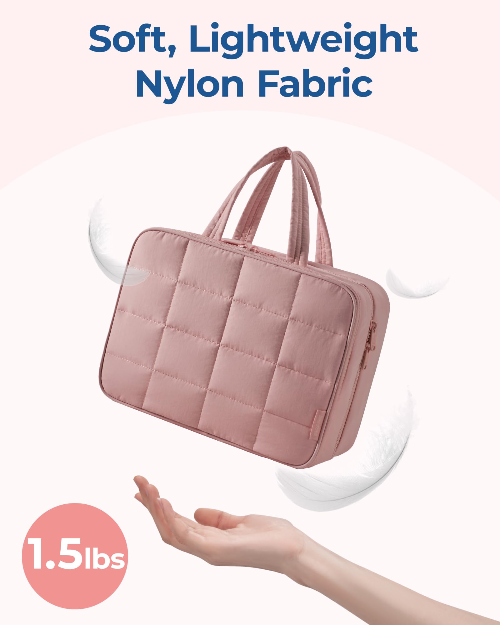 Foto 4 pulgar | Neceser Bagsmart Travel Con Organizador De Joyas, Color Rosa Oscuro - Venta Internacional.