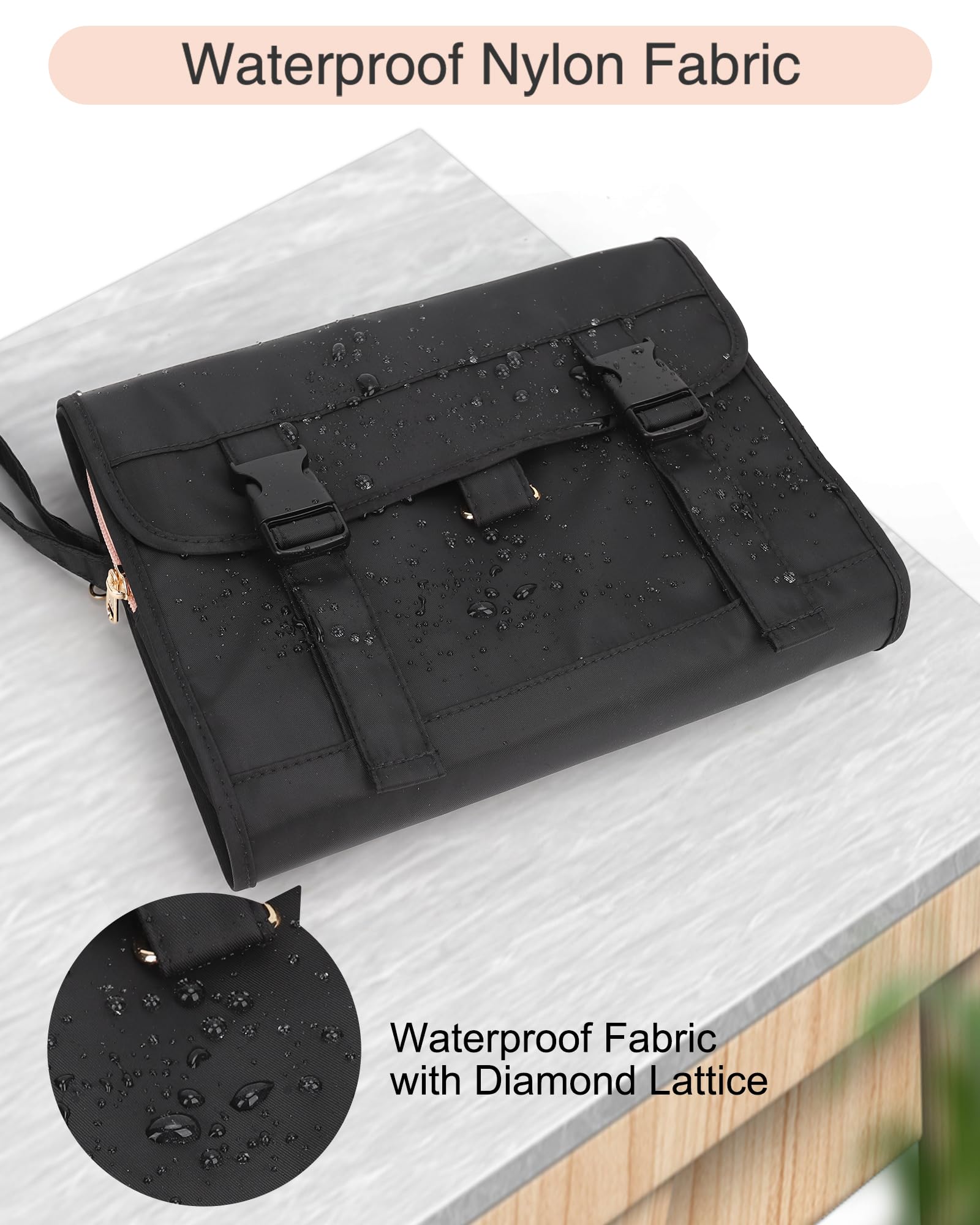 Foto 6 pulgar | Neceser Colgante Relavel Impermeable Para Mujer, Color Negro - Venta Internacional.