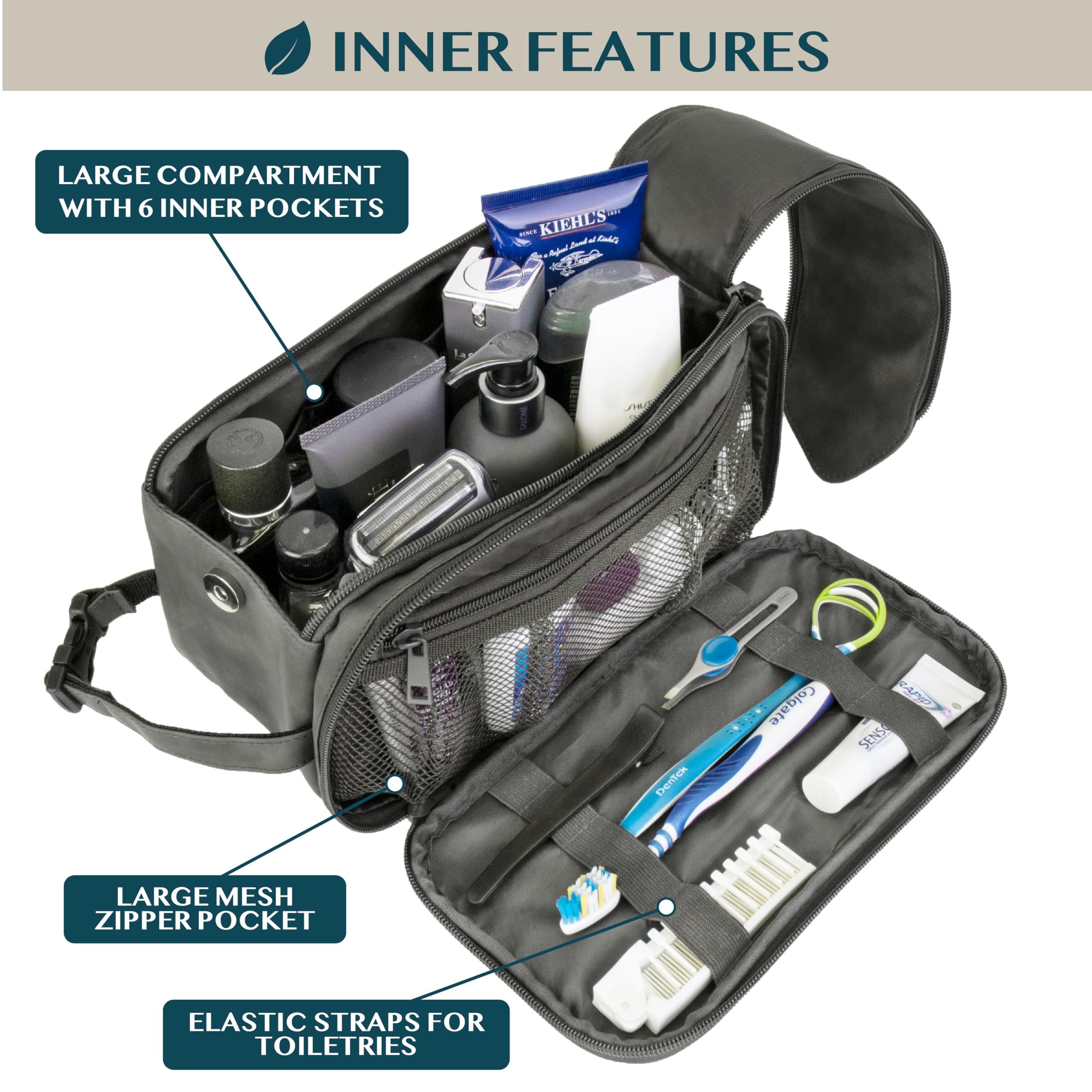 Foto 4 | Neceser Pavilia Travel Essentials Shaving Dopp Kit Para Hombre - Venta Internacional.