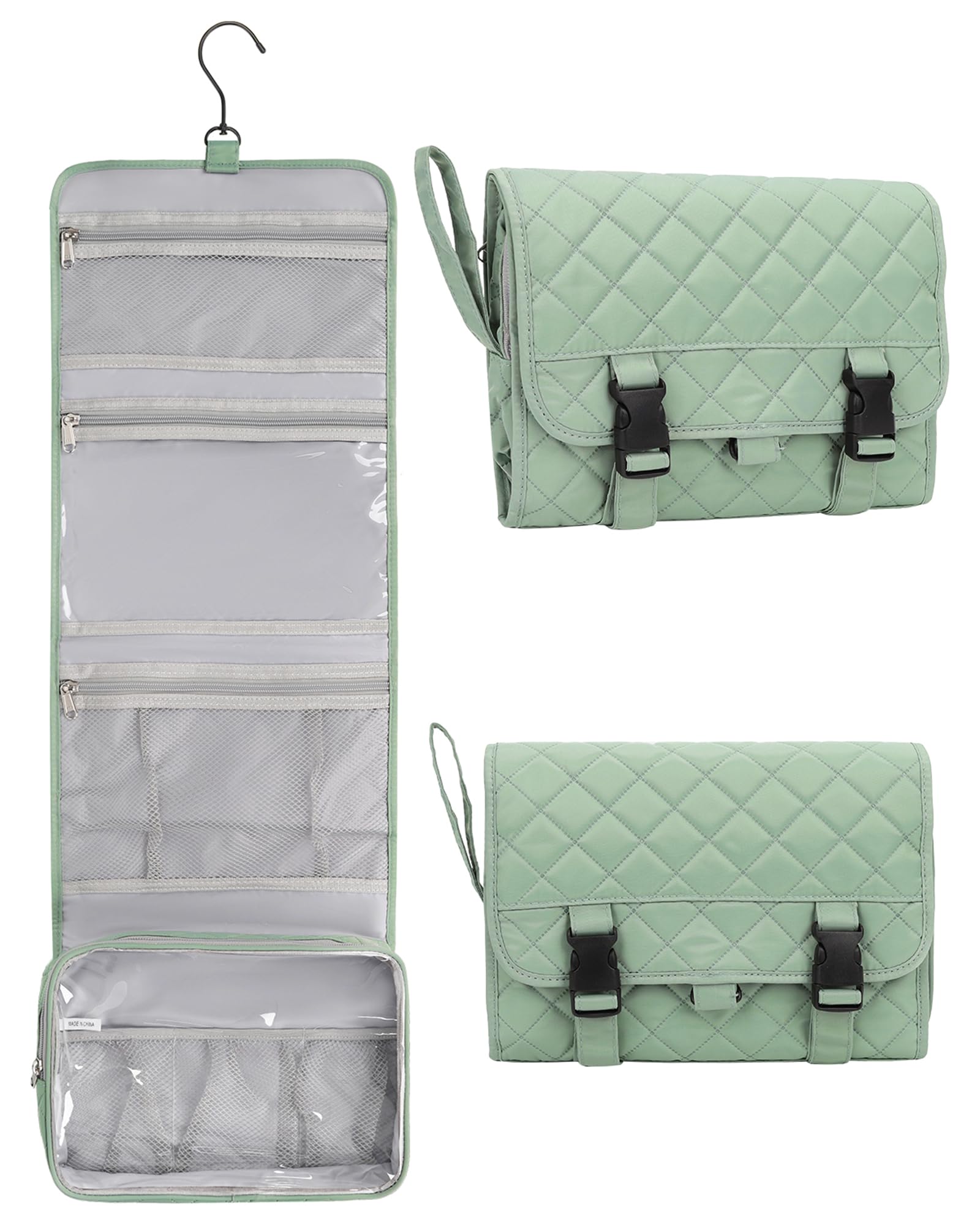 Foto 2 pulgar | Neceser Colgante Relavel Travel Impermeable Verde - Venta Internacional.
