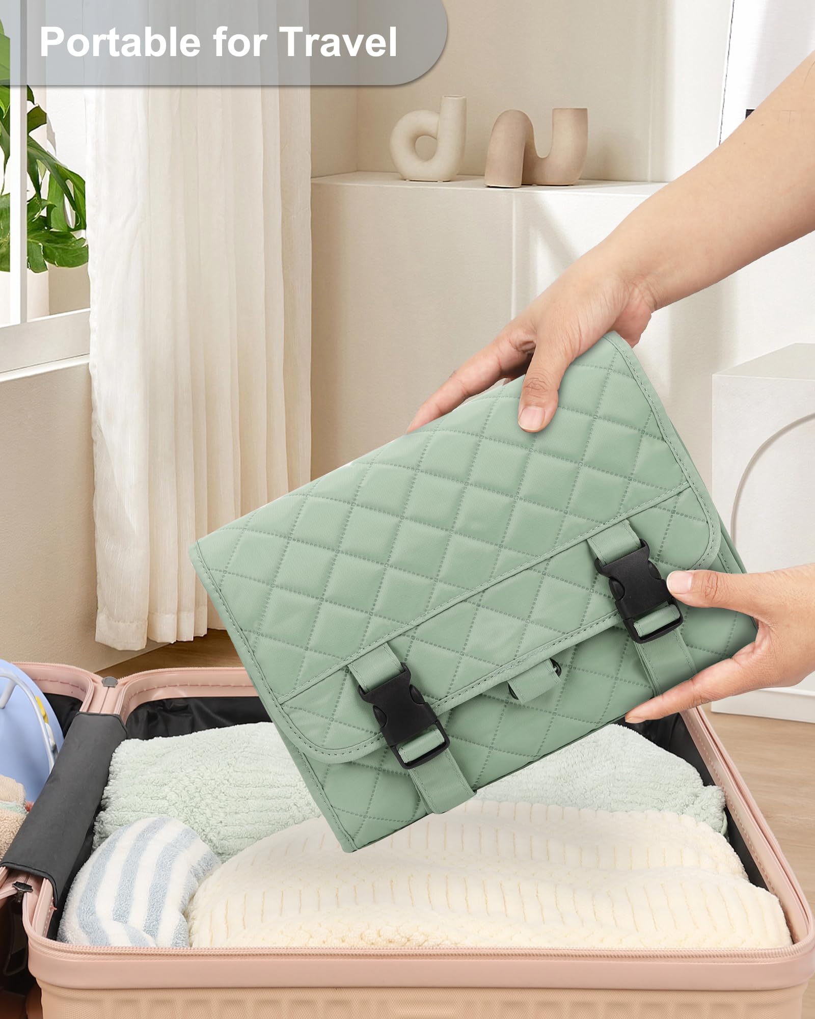 Foto 8 pulgar | Neceser Colgante Relavel Travel Impermeable Verde - Venta Internacional.