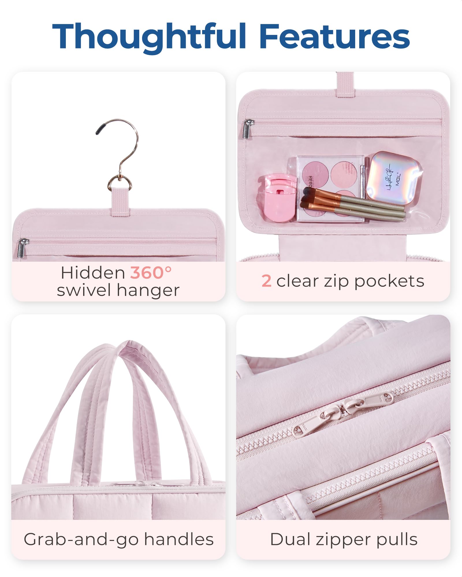 Foto 6 pulgar | Neceser Bagsmart Travel Con Organizador De Joyas Pink-m - Venta Internacional.
