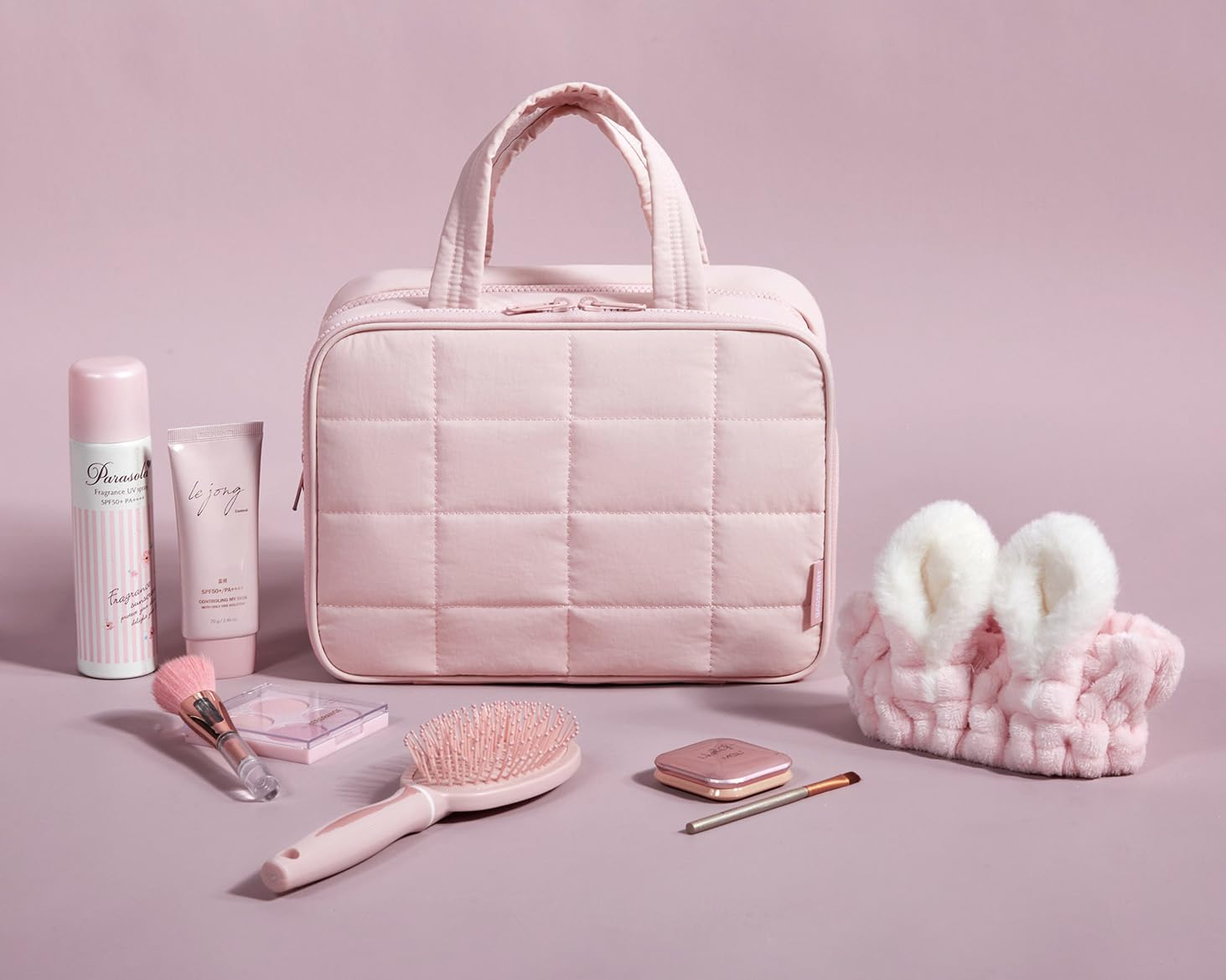 Foto 8 pulgar | Neceser Bagsmart Travel Con Organizador De Joyas Pink-m - Venta Internacional.