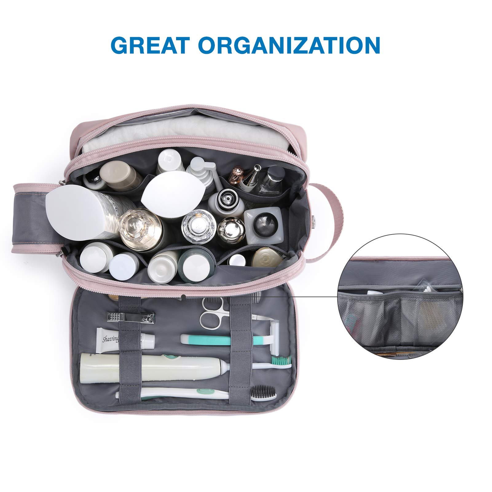 Foto 2 | Neceser Bagsmart Para Hombre, Organizador De Viajes, Kit Dopp, Color Beige - Venta Internacional.