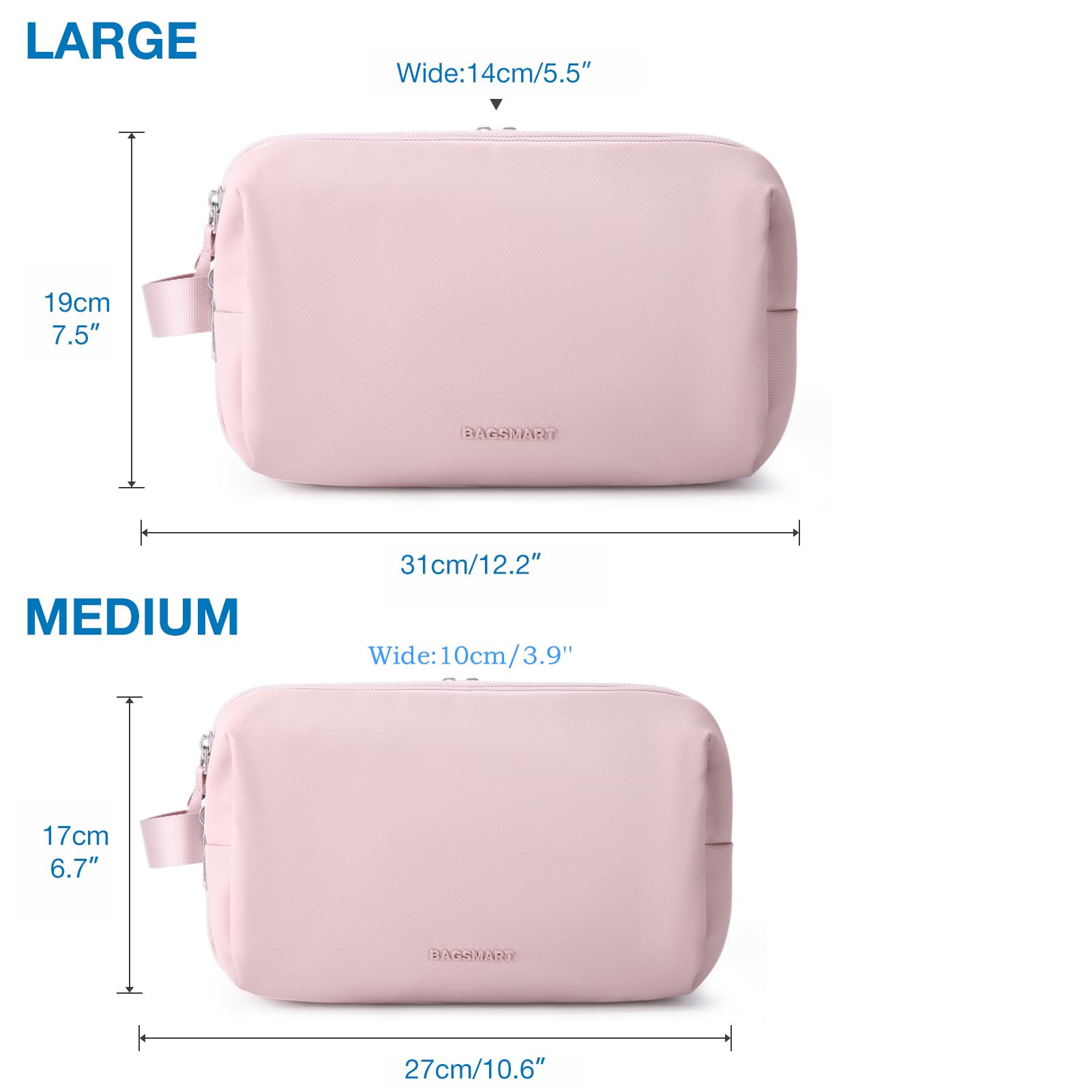 Foto 7 pulgar | Neceser Bagsmart Para Hombre, Organizador De Viajes, Kit Dopp, Color Beige - Venta Internacional.