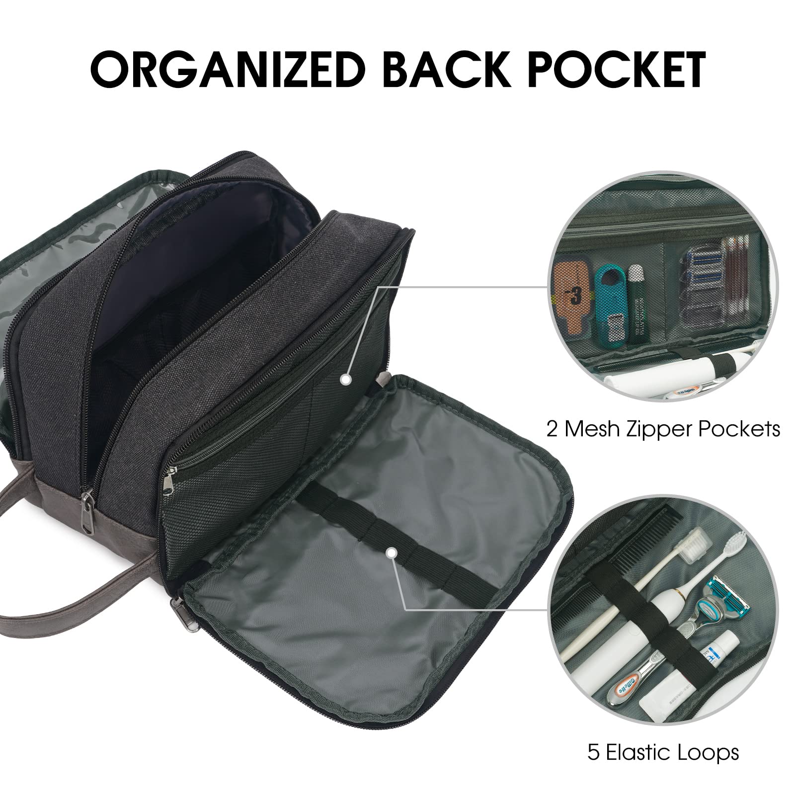 Foto 4 | Neceser De Viaje Wandf Ultrafino Resistente Al Agua Negro - Venta Internacional.