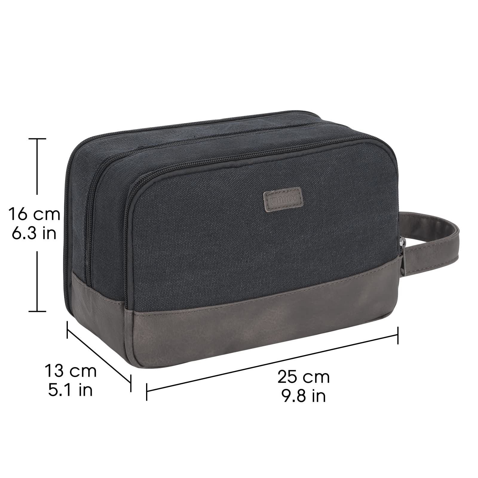 Foto 7 pulgar | Neceser De Viaje Wandf Ultrafino Resistente Al Agua Negro - Venta Internacional.