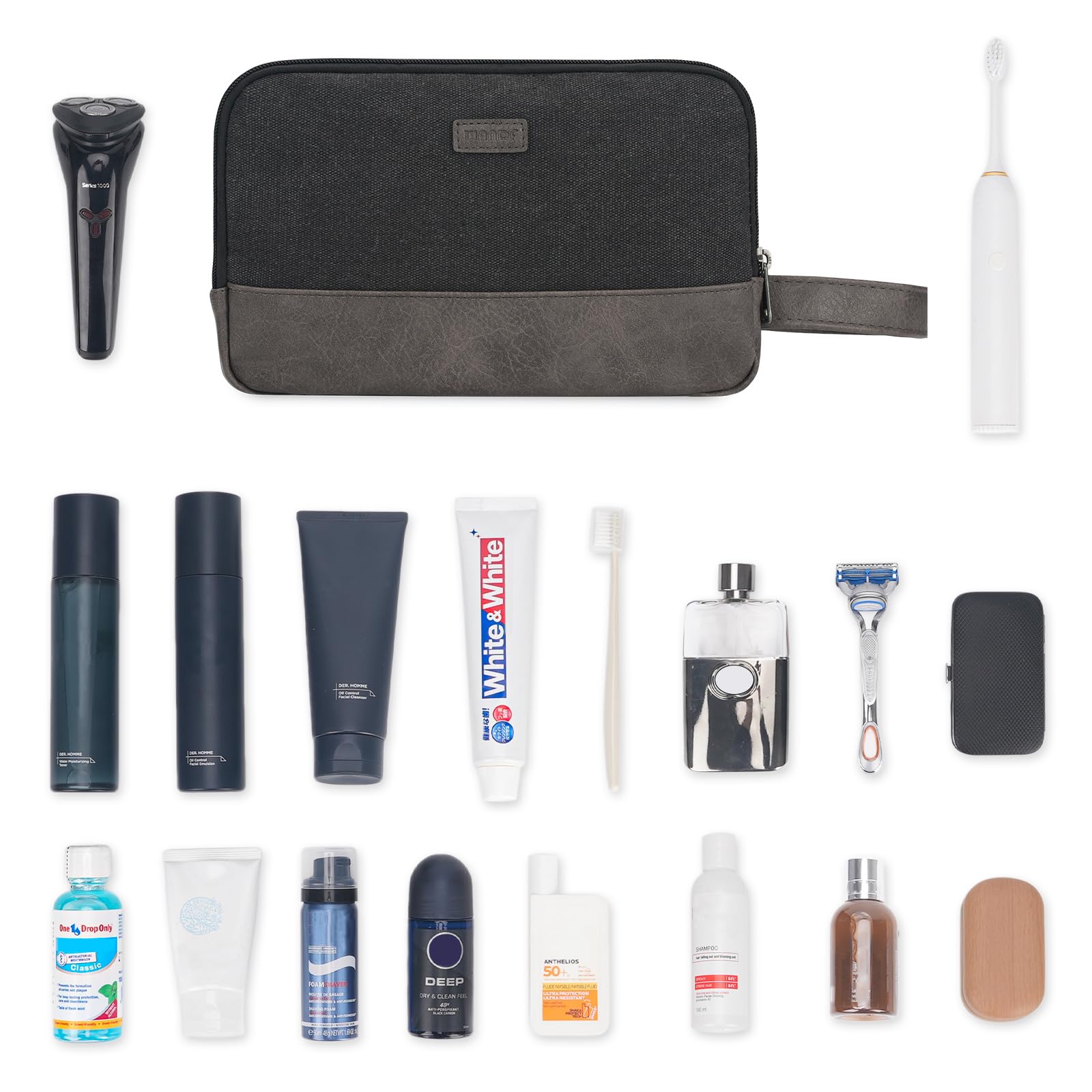 Foto 7 | Neceser De Viaje Wandf Ultrafino Resistente Al Agua Negro - Venta Internacional.