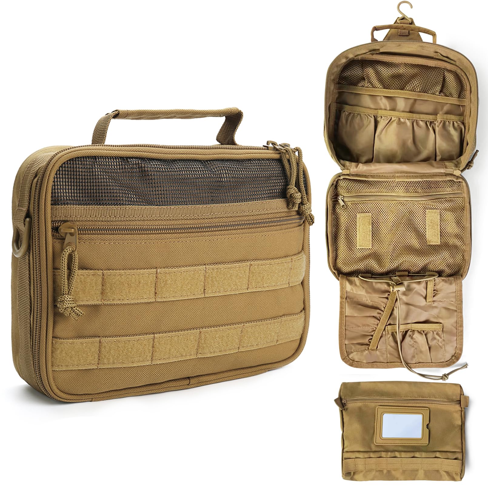 Foto 2 pulgar | Neceser Smont Tactical Para Hombre, Kit Dopp De Viaje, Color Marrón - Venta Internacional.