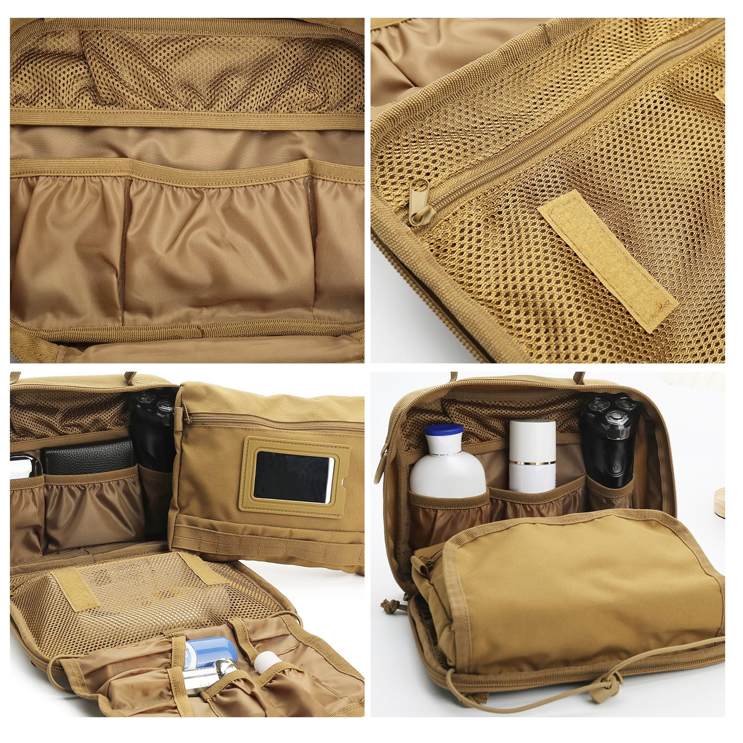 Foto 6 | Neceser Smont Tactical Para Hombre, Kit Dopp De Viaje, Color Marrón - Venta Internacional.