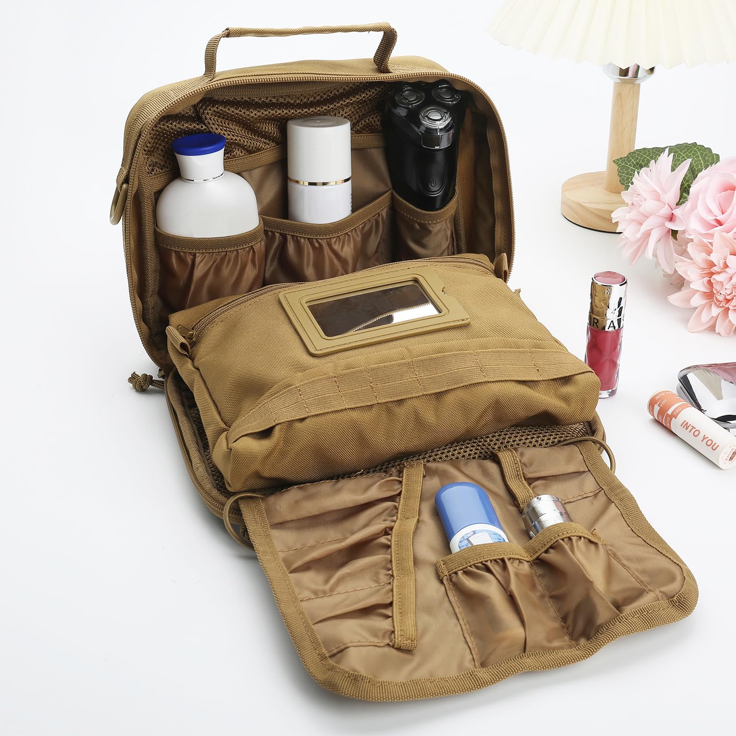 Foto 7 | Neceser Smont Tactical Para Hombre, Kit Dopp De Viaje, Color Marrón - Venta Internacional.