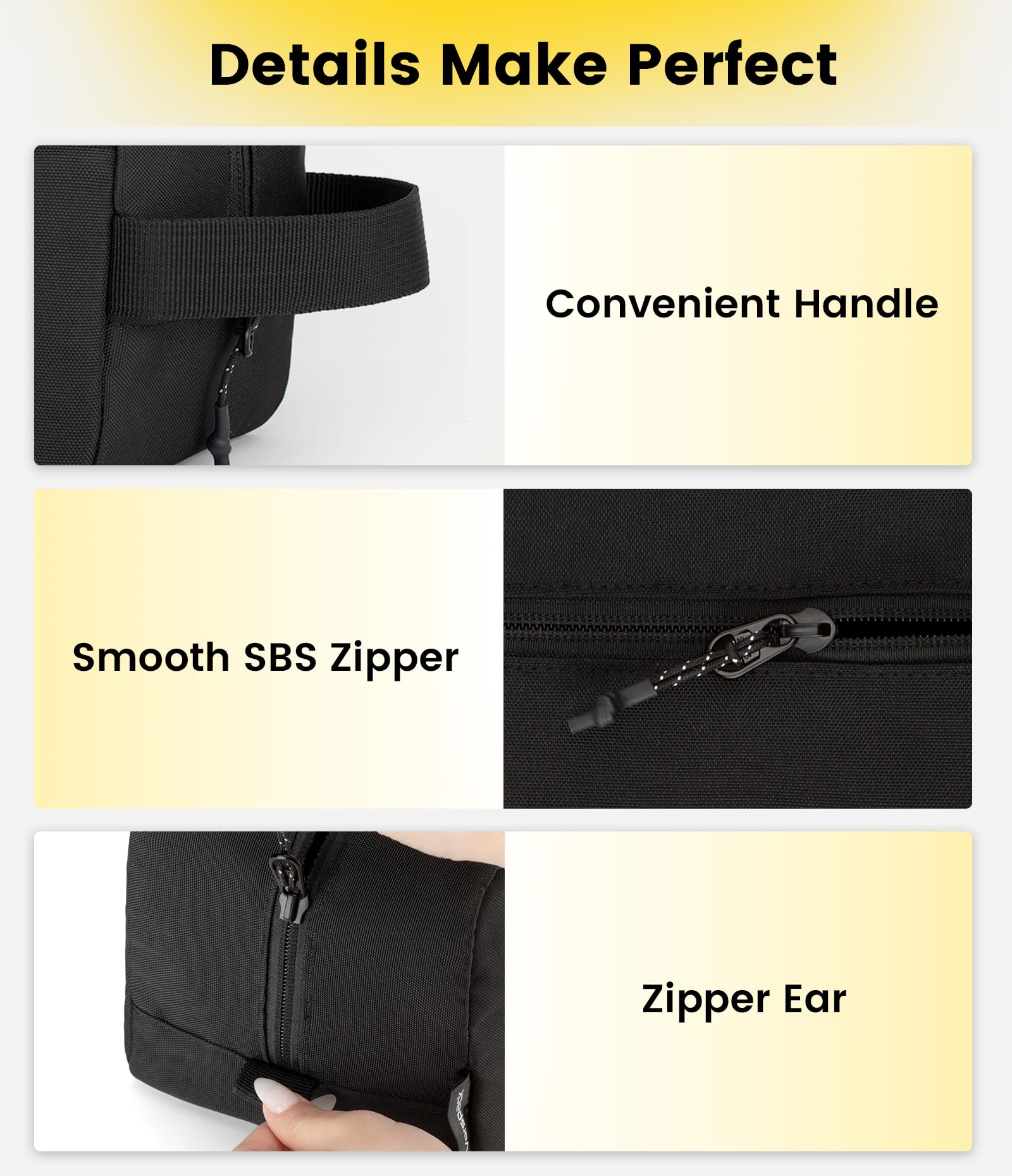 Foto 5 pulgar | Neceser De Viaje Vorspack Para Hombre Resistente Al Agua, Color Negro - Venta Internacional.
