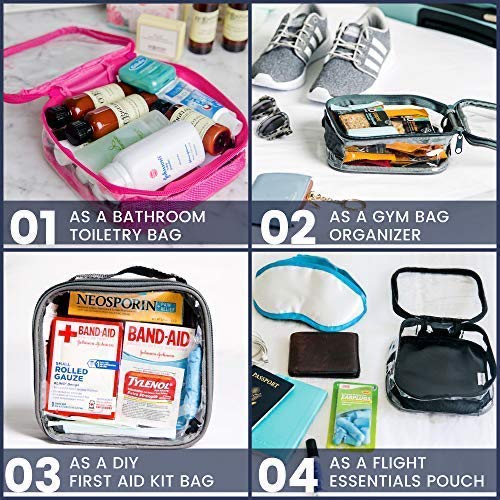 Foto 8 pulgar | Neceser De Viaje Ezpacking Transparente Aprobado Por La Tsa, Tamaño Cuarto De Galón - Venta Internacional.