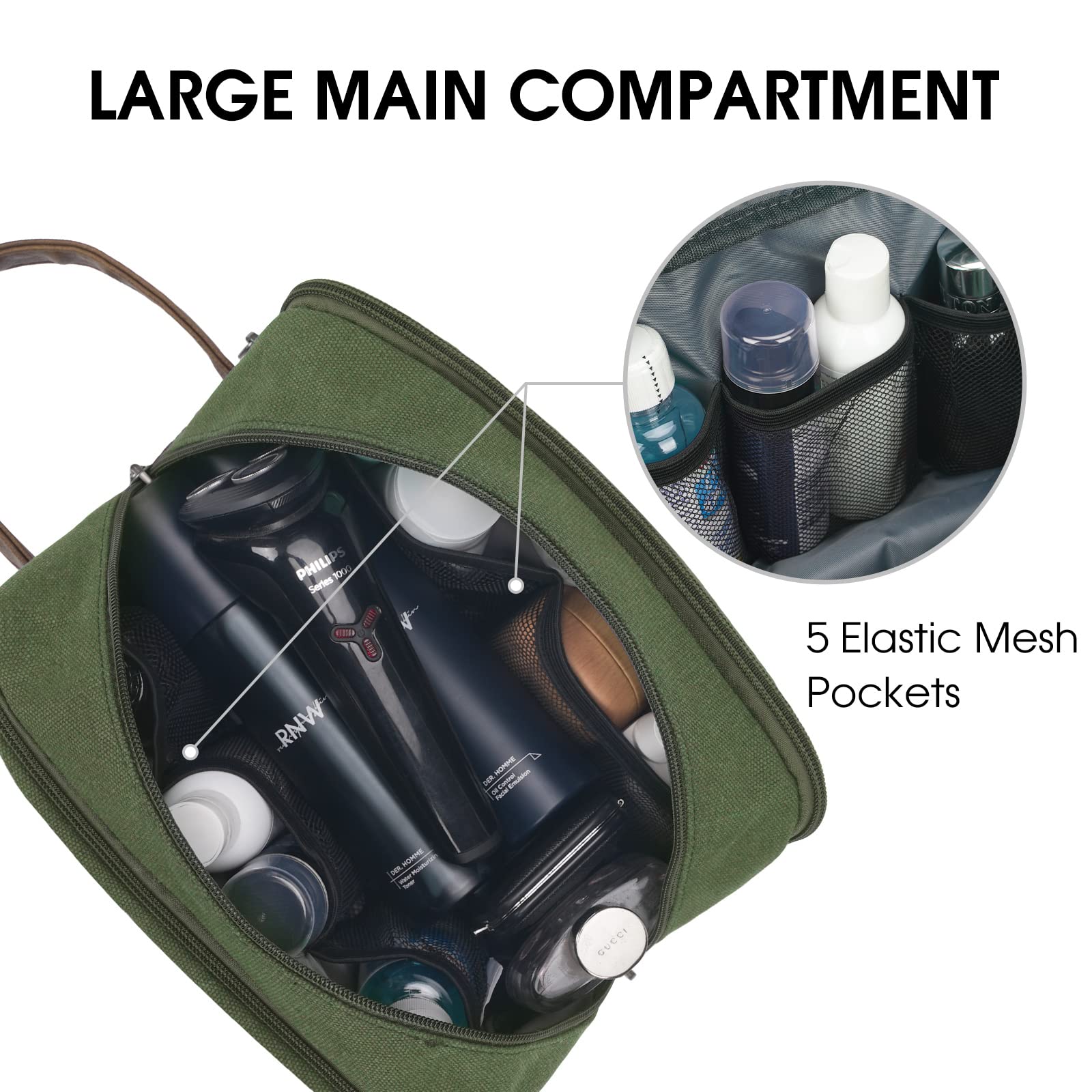 Foto 2 | Neceser De Viaje Wandf Ultrafino Resistente Al Agua Verde - Venta Internacional.