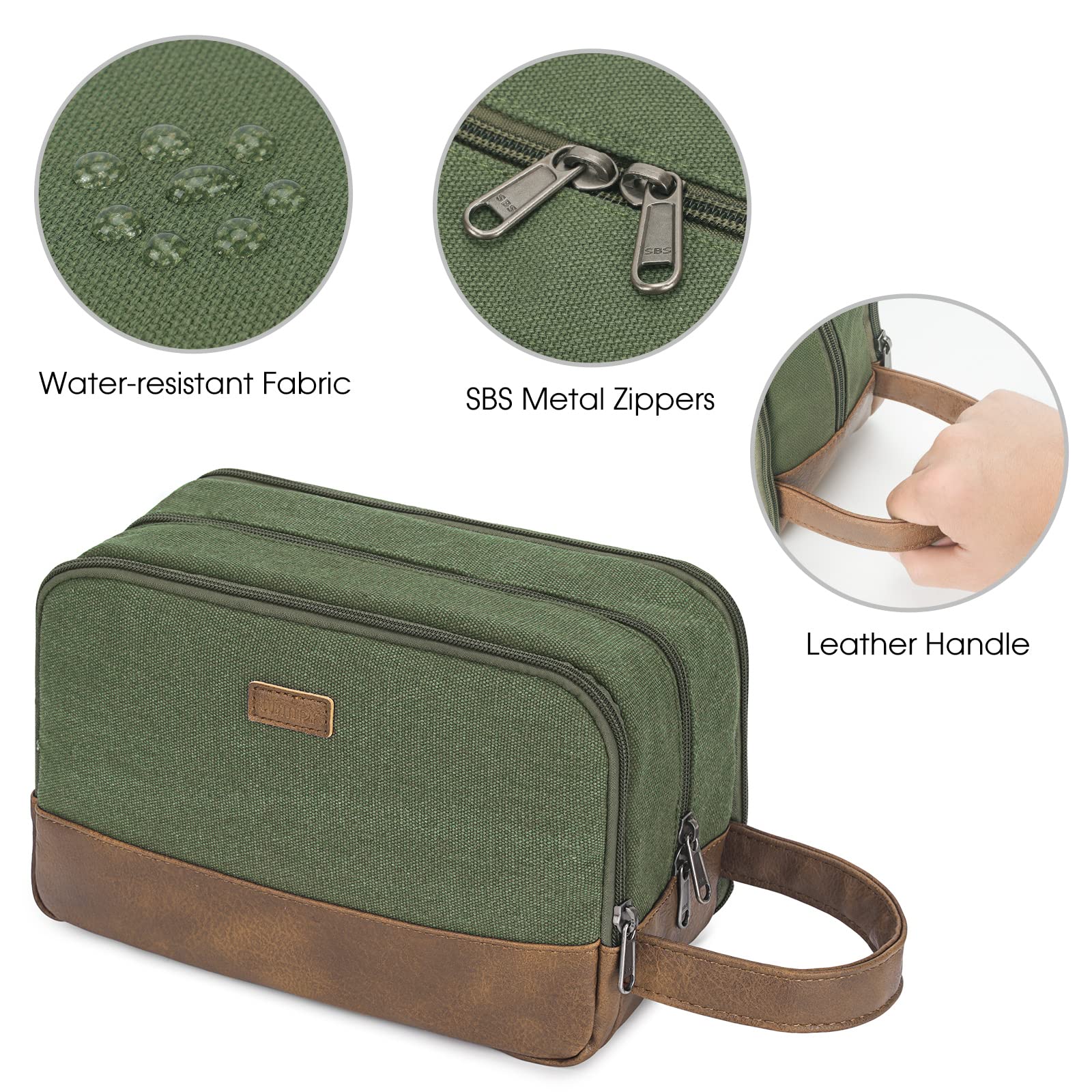 Foto 5 | Neceser De Viaje Wandf Ultrafino Resistente Al Agua Verde - Venta Internacional.