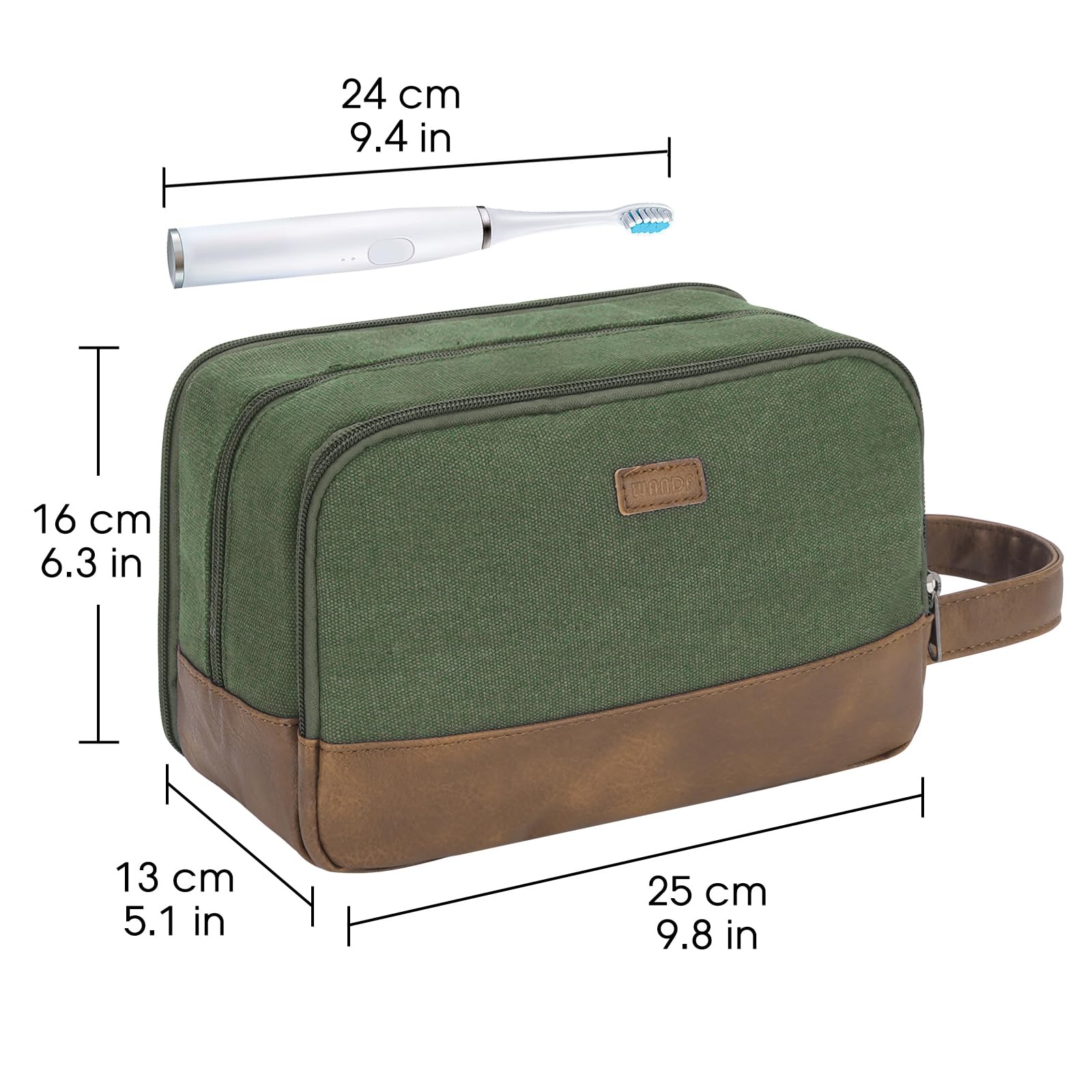 Foto 6 | Neceser De Viaje Wandf Ultrafino Resistente Al Agua Verde - Venta Internacional.