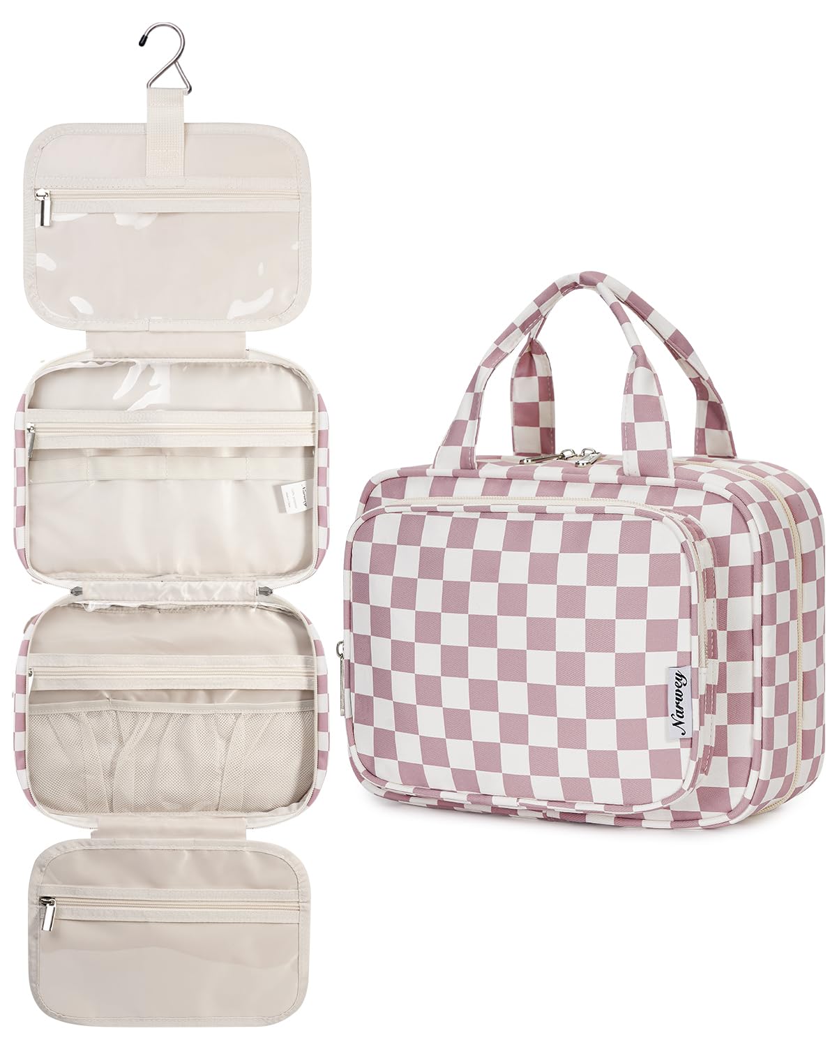 Foto 2 pulgar | Neceser Colgante Narwey Para Mujer Travel Dusty Rose - Venta Internacional.
