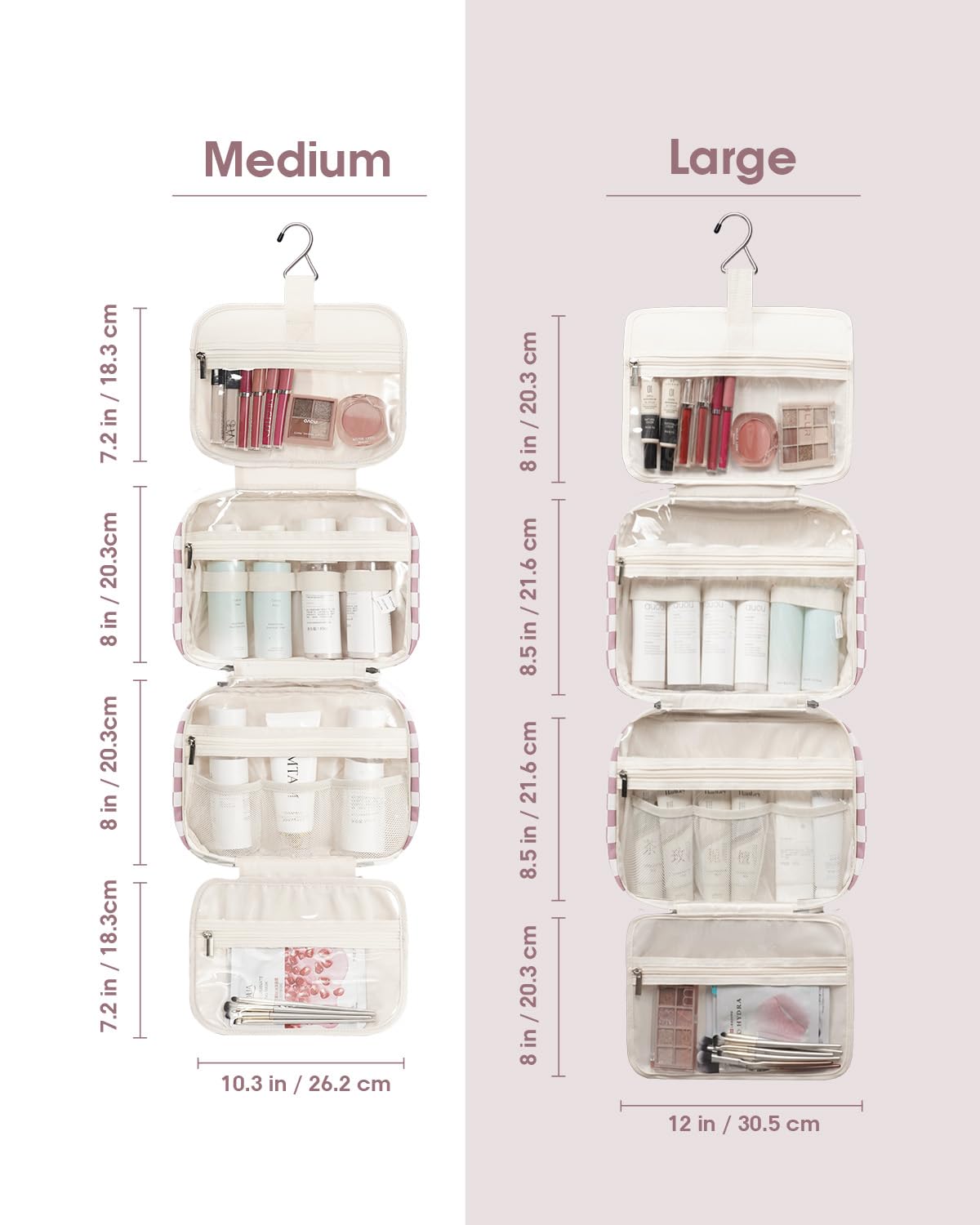 Foto 6 | Neceser Colgante Narwey Para Mujer Travel Dusty Rose - Venta Internacional.